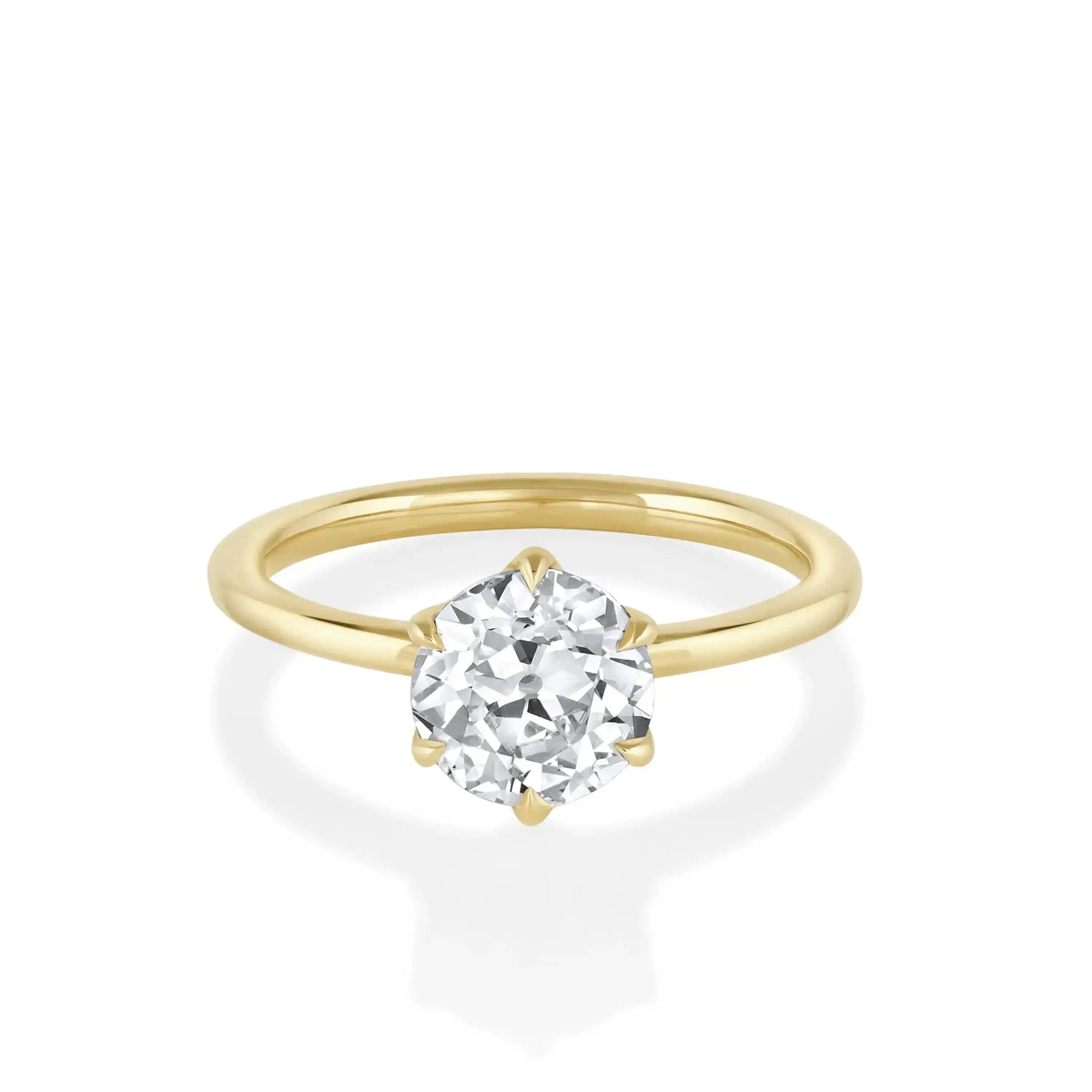 3.01ct Lab-Created Camille Round Brilliant Solitaire Engagement Ring