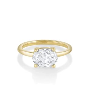 The Hazel Oval Solitaire Engagement Ring