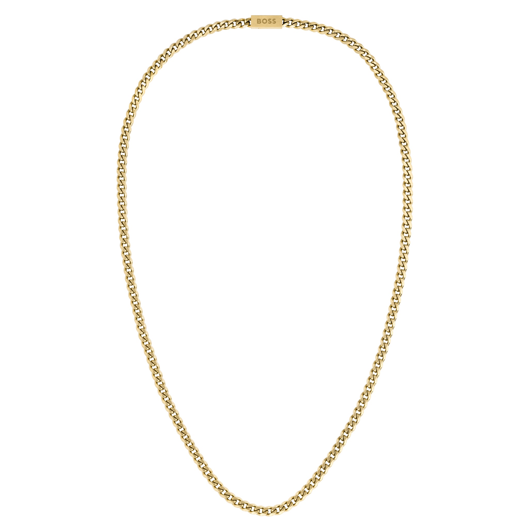 Hugo Boss Jewellery Gold Steel Men's Chain Necklace - 1580173 - Image 2
