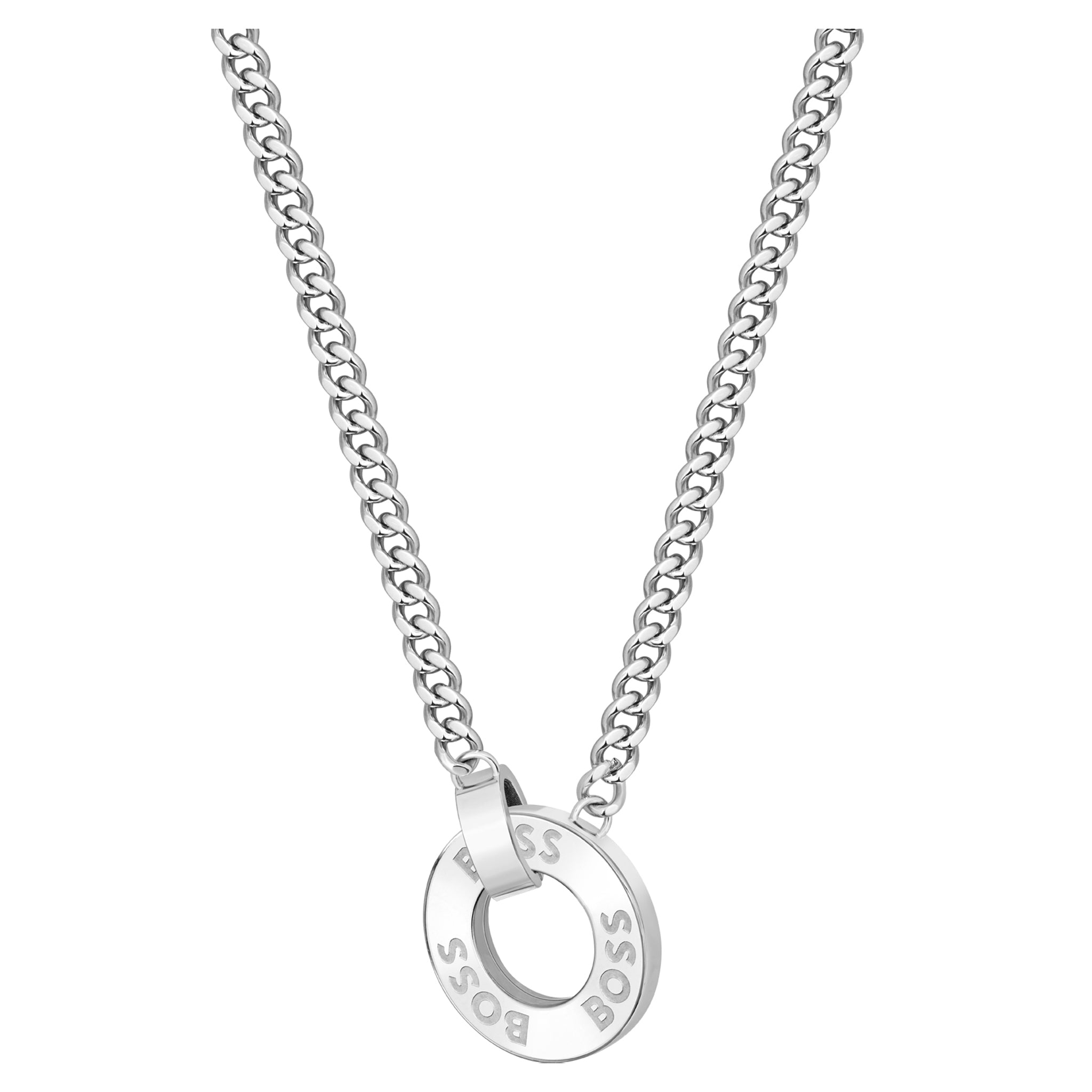 Hugo Boss Jewellery Stainless Steel & Crystals Women's Pendant Necklace - 1580541 - Image 4