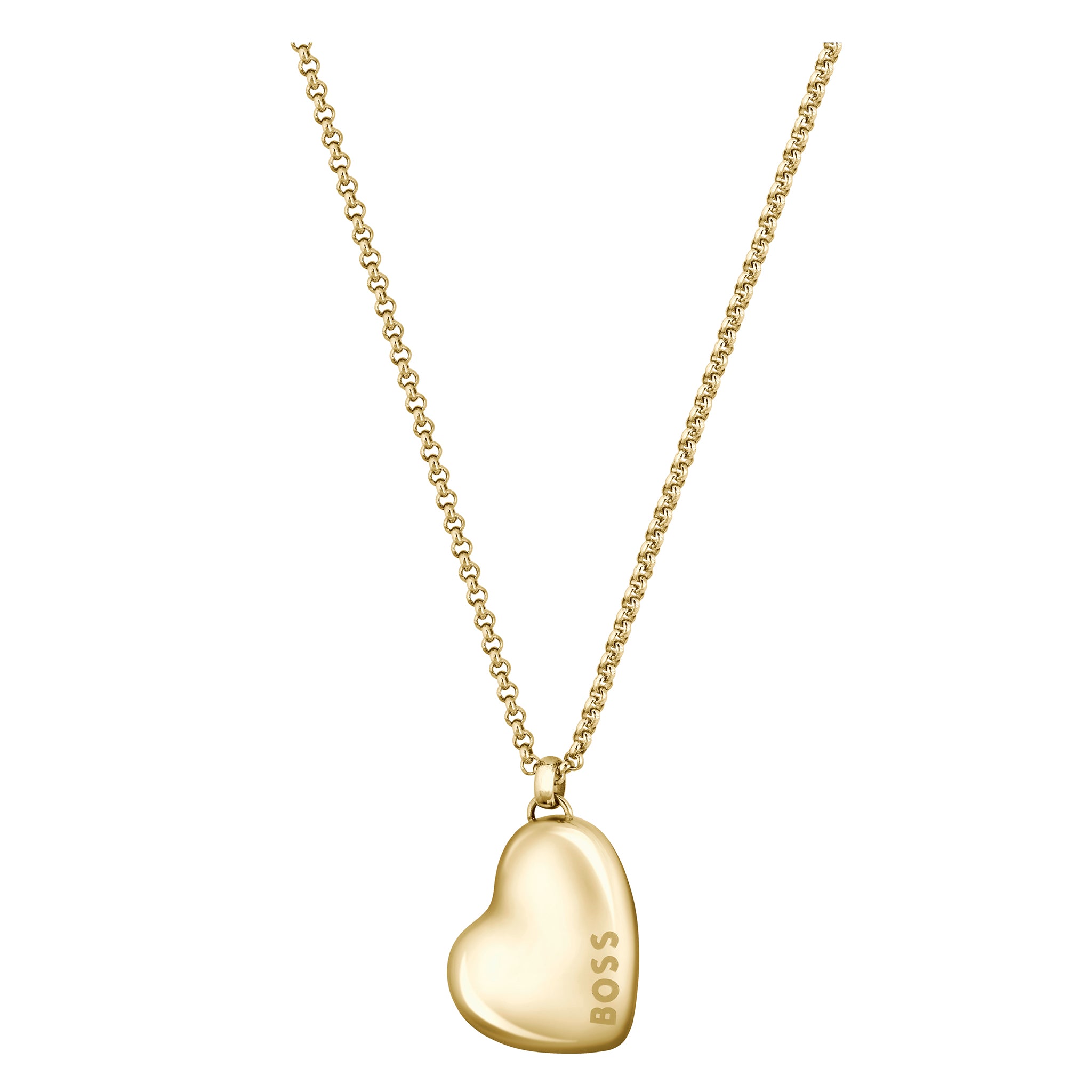 Hugo Boss Jewellery Gold Steel Women's Pendant with Chain Necklace - 1580574 - Image 3