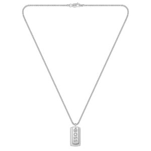 Hugo Boss Jewellery Stainless Steel Men's Pendant with Chain Necklace - 1580575