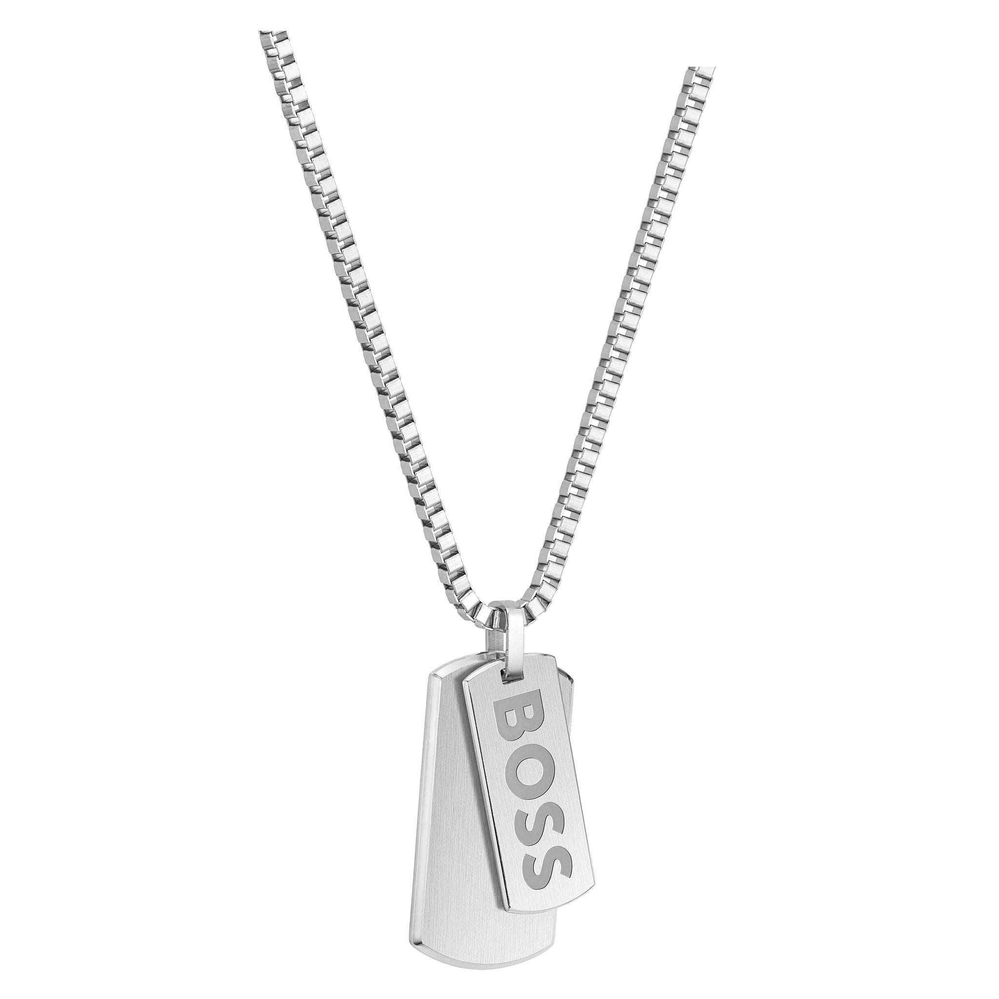 Hugo Boss Jewellery Stainless Steel Men's Pendant with Chain Necklace - 1580575 - Image 3
