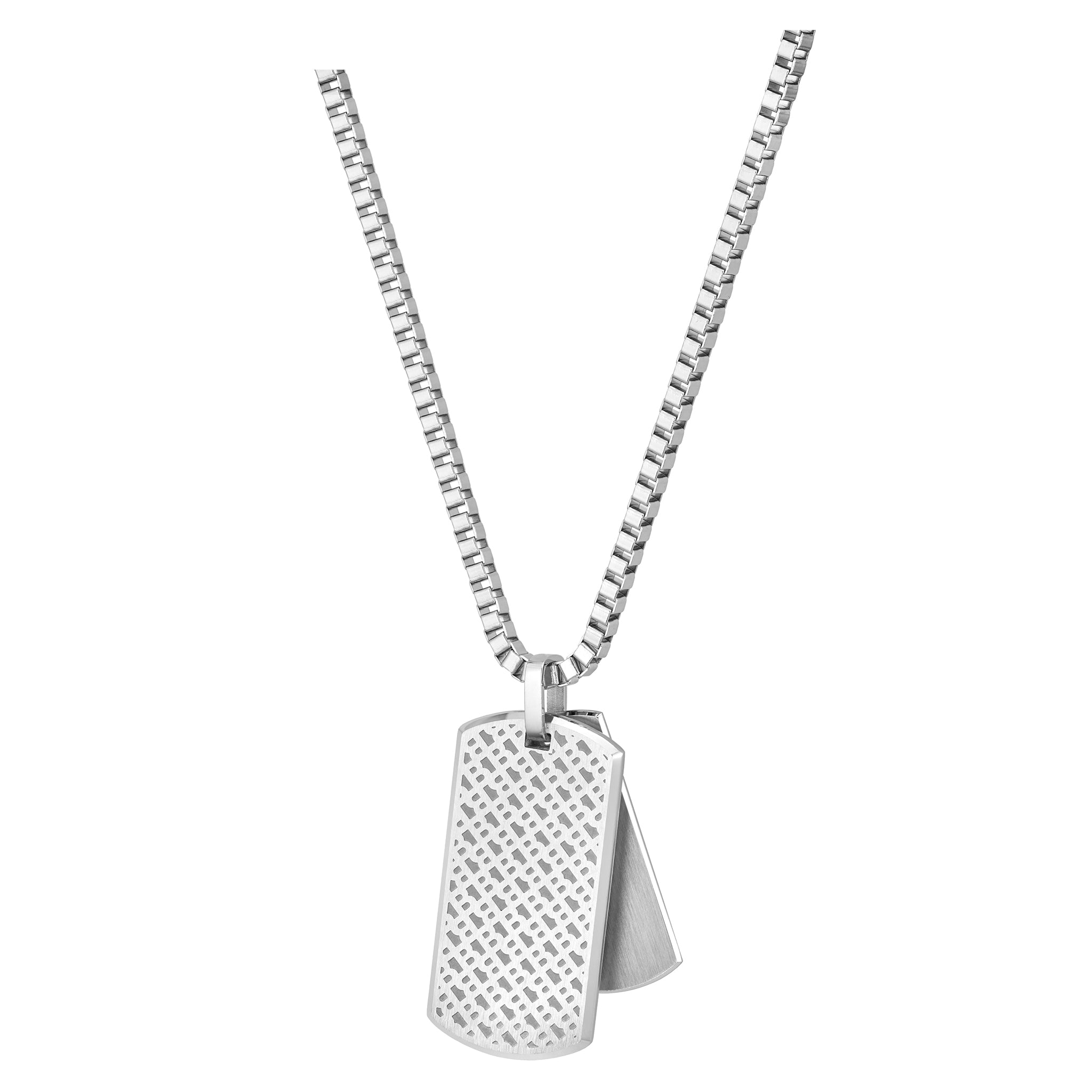 Hugo Boss Jewellery Stainless Steel Men's Pendant with Chain Necklace - 1580575 - Image 4