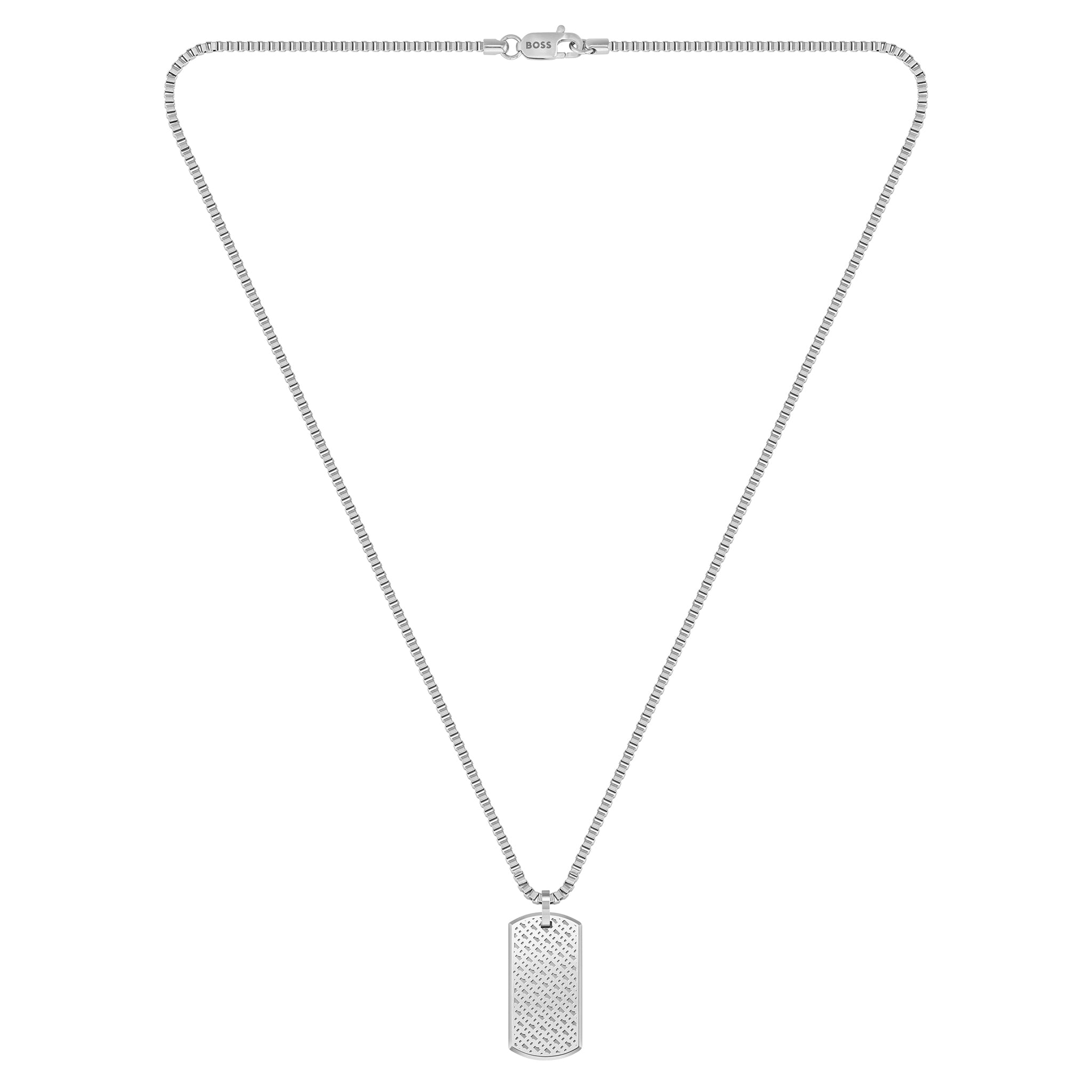 Hugo Boss Jewellery Two-Tone Steel Men's Pendant with Chain Necklace - 1580576 - Image 2