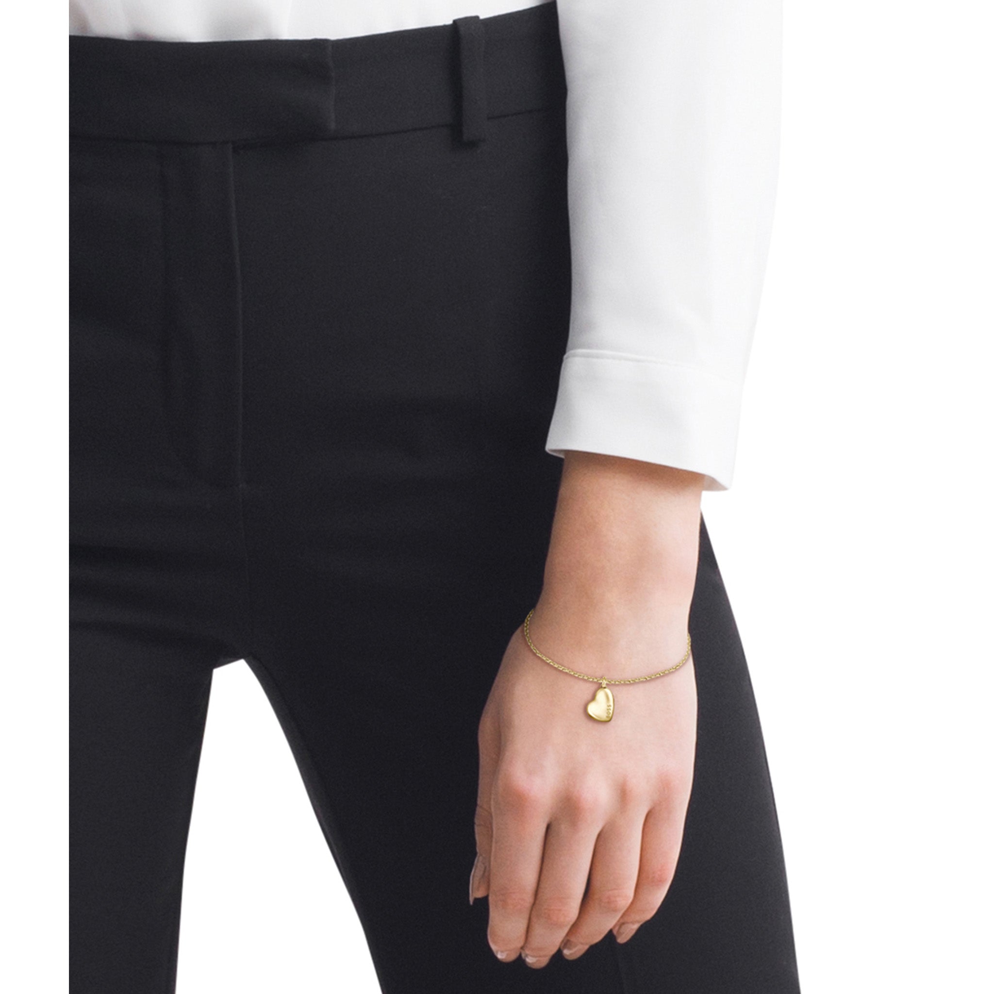 Hugo Boss Jewellery Gold Steel Women's Pendant Bracelet - 1580595 - Image 3