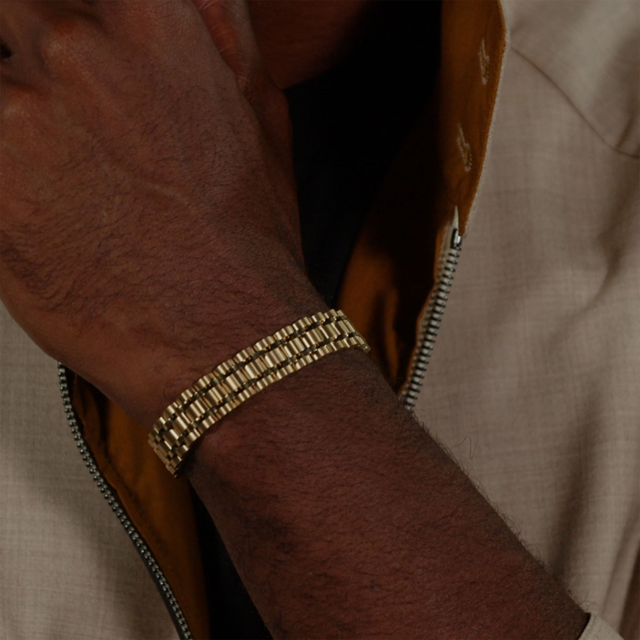 Hugo Boss Jewellery Gold Steel Men's Link Bracelet - 1580645 - Image 4