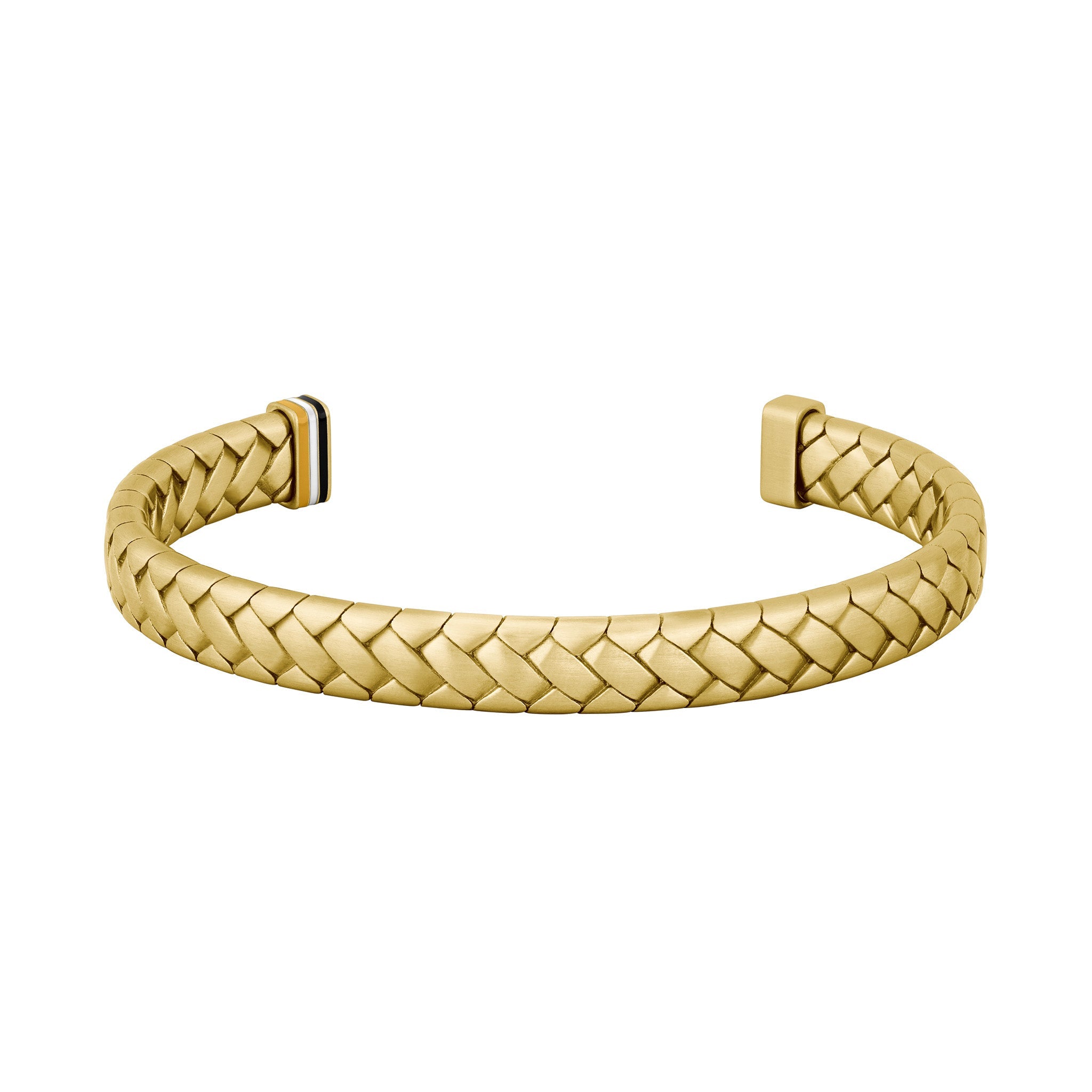 Hugo Boss Jewellery Gold Steel Men's Open Bangle - 1580672
