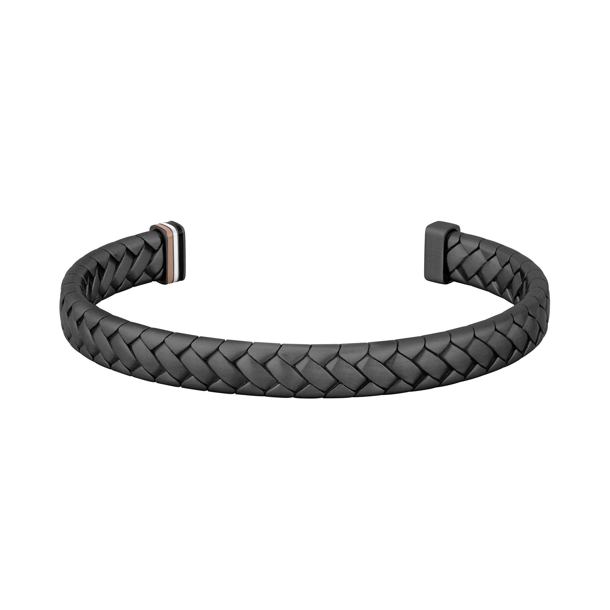 Hugo Boss Jewellery Black Steel Men's Open Bangle - 1580673 - Image 2