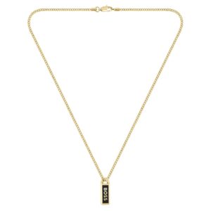 Hugo Boss Jewellery Gold Steel Men's Pendant Necklace - 1580678