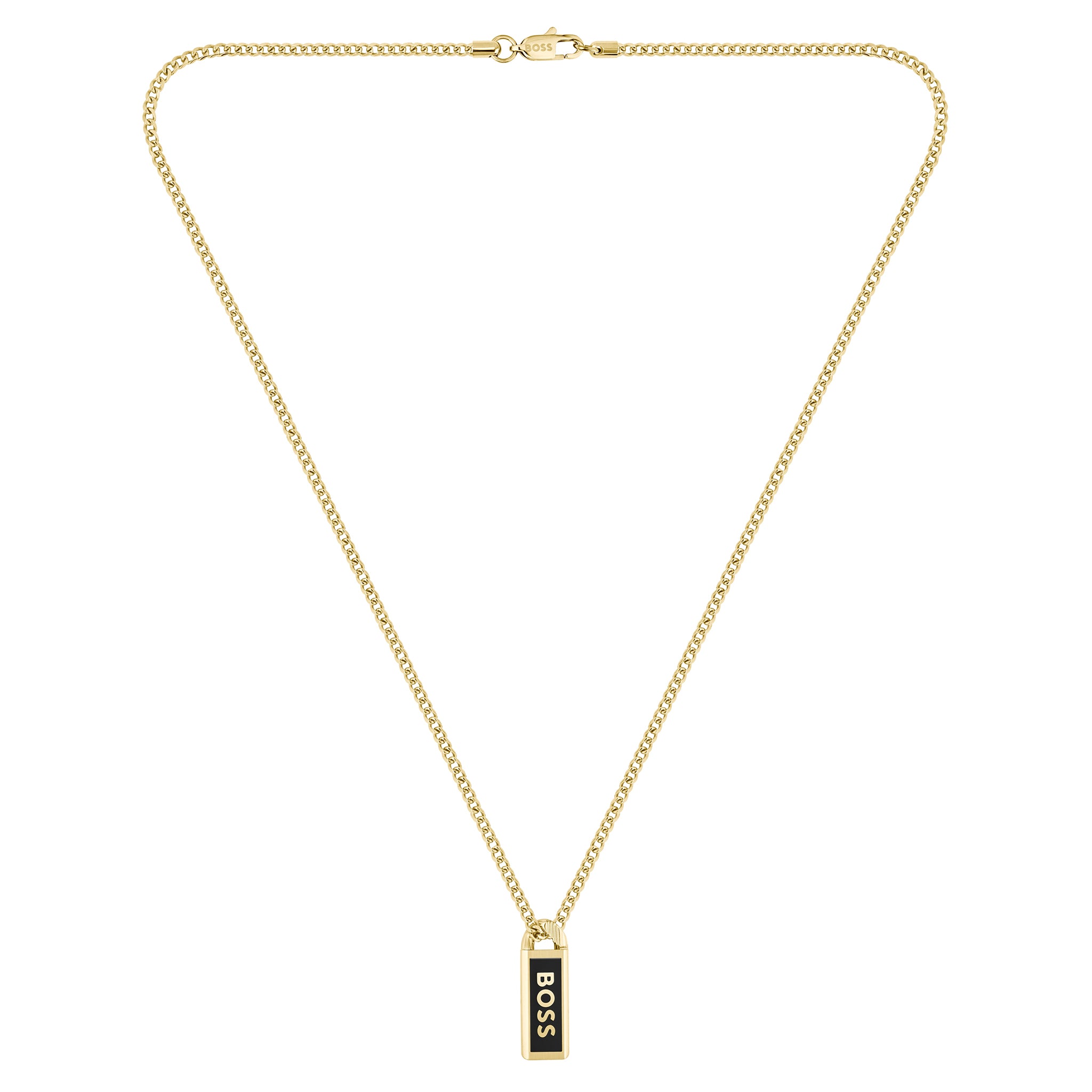 Hugo Boss Jewellery Gold Steel Men's Pendant Necklace - 1580678 - Image 2
