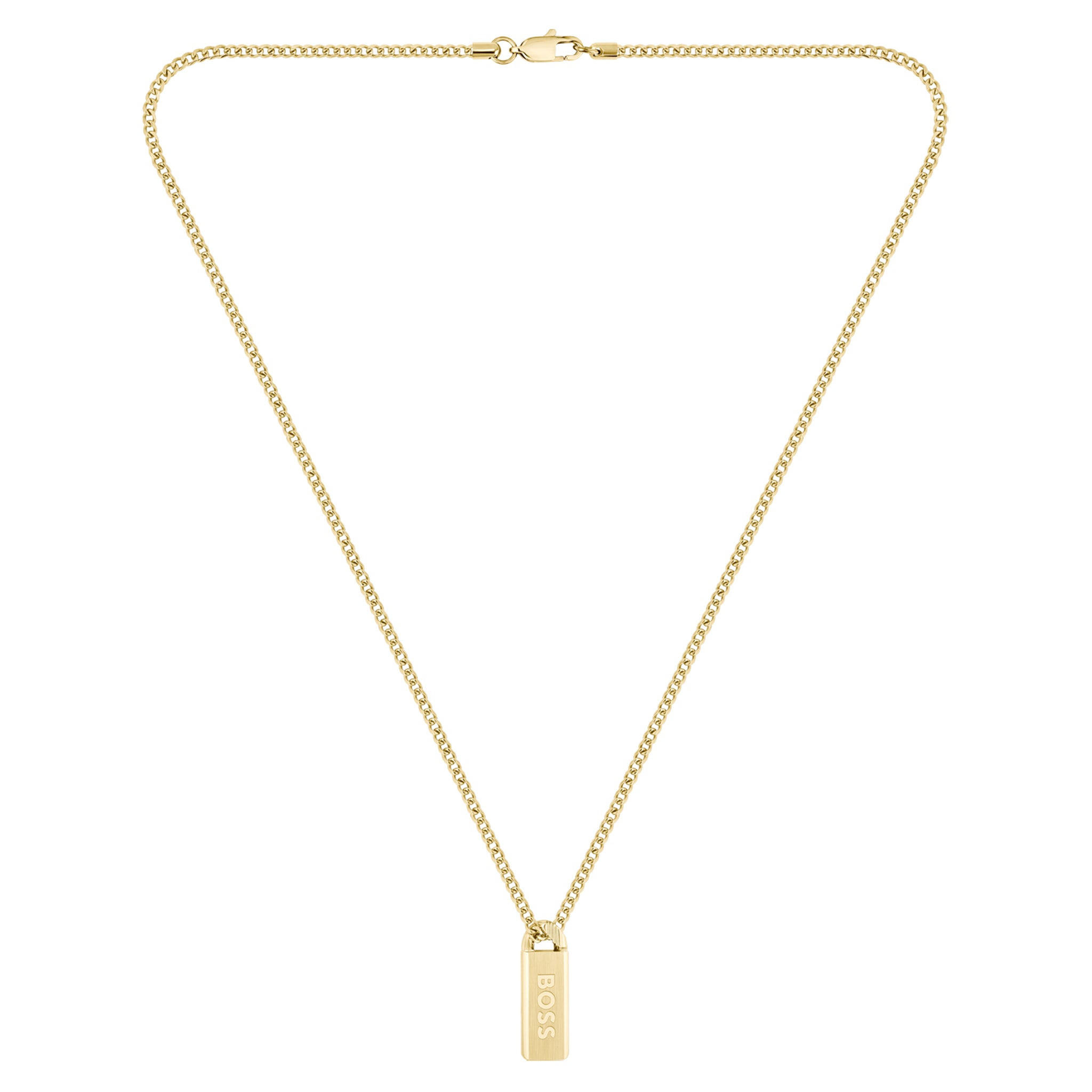 Hugo Boss Jewellery Gold Steel Men's Pendant Necklace - 1580678 - Image 3