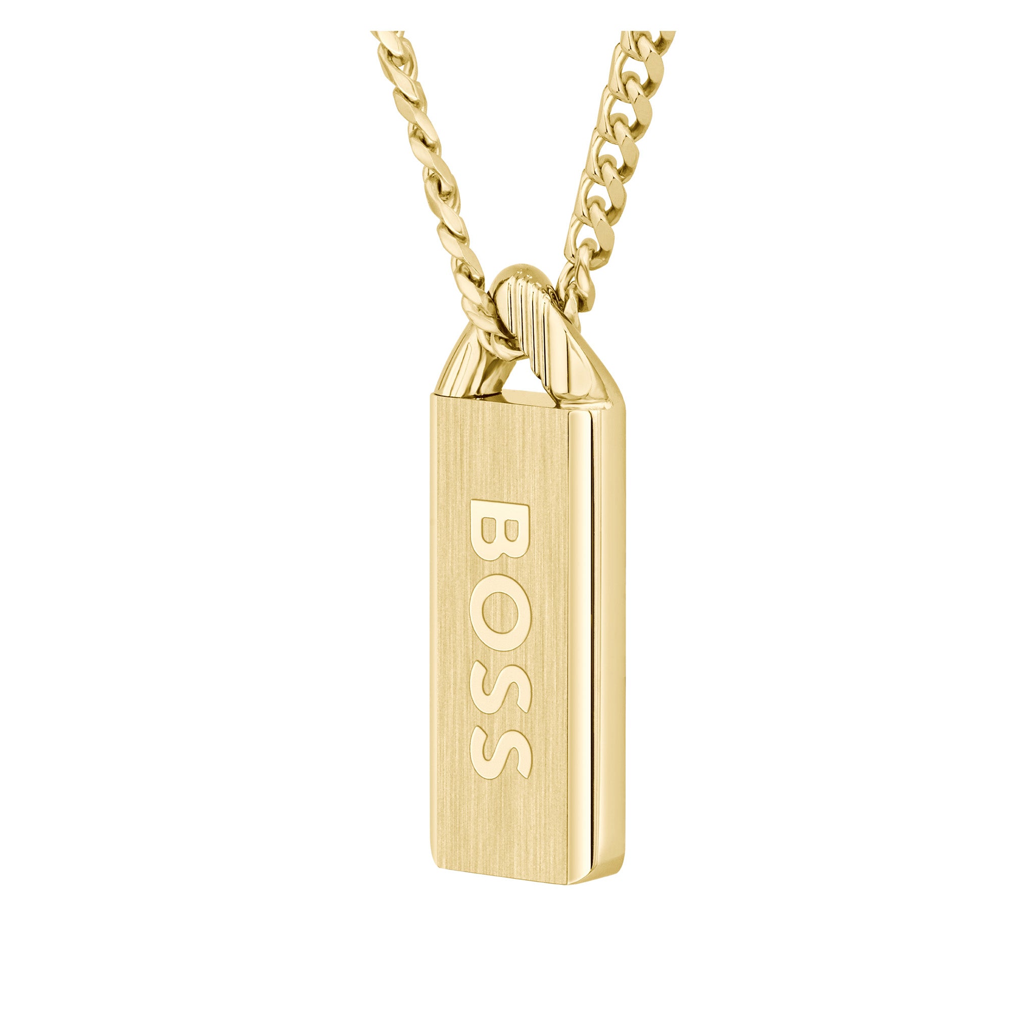 Hugo Boss Jewellery Gold Steel Men's Pendant Necklace - 1580678 - Image 5