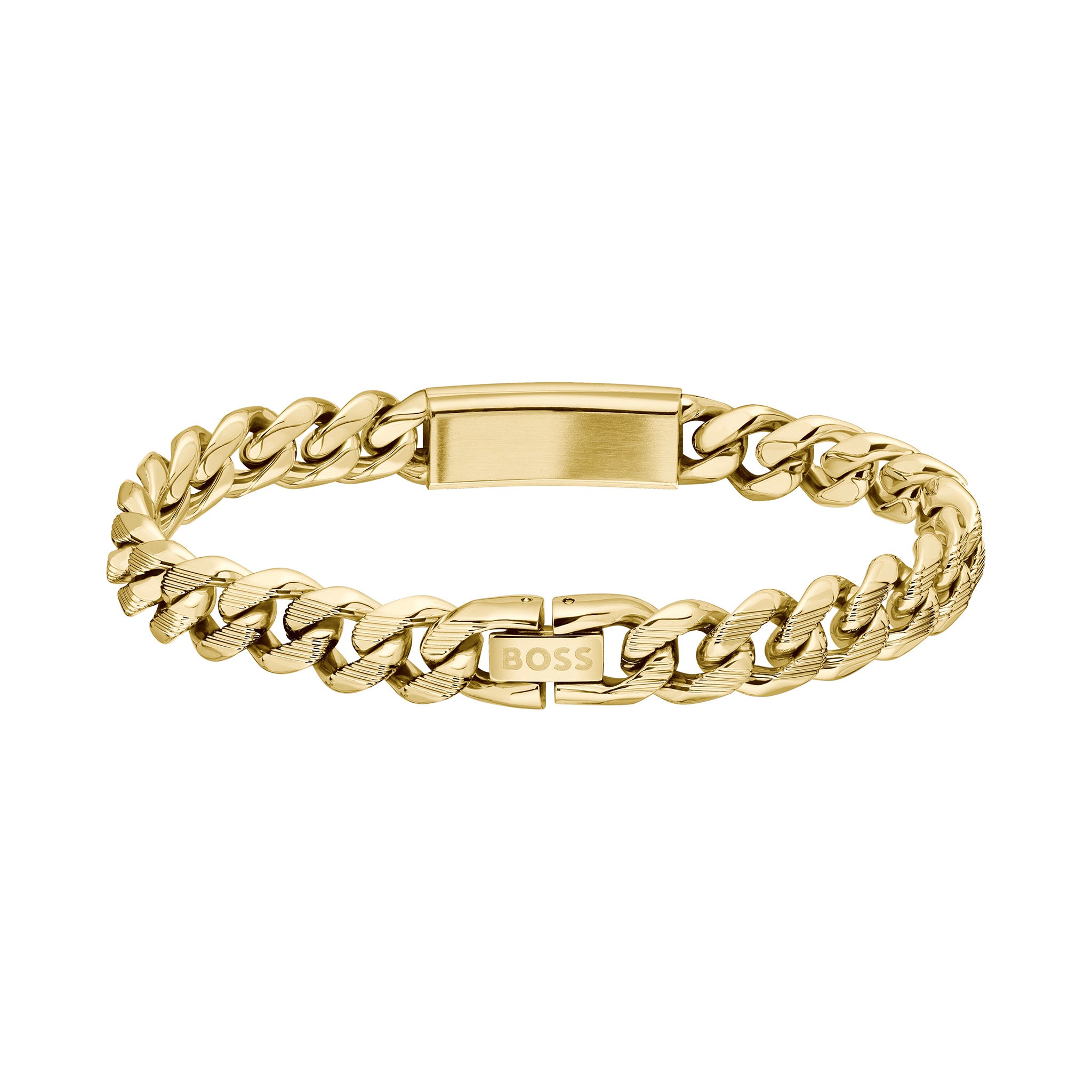 Hugo Boss Jewellery Gold Steel Men's Chain Bracelet - 1580680M - Image 3