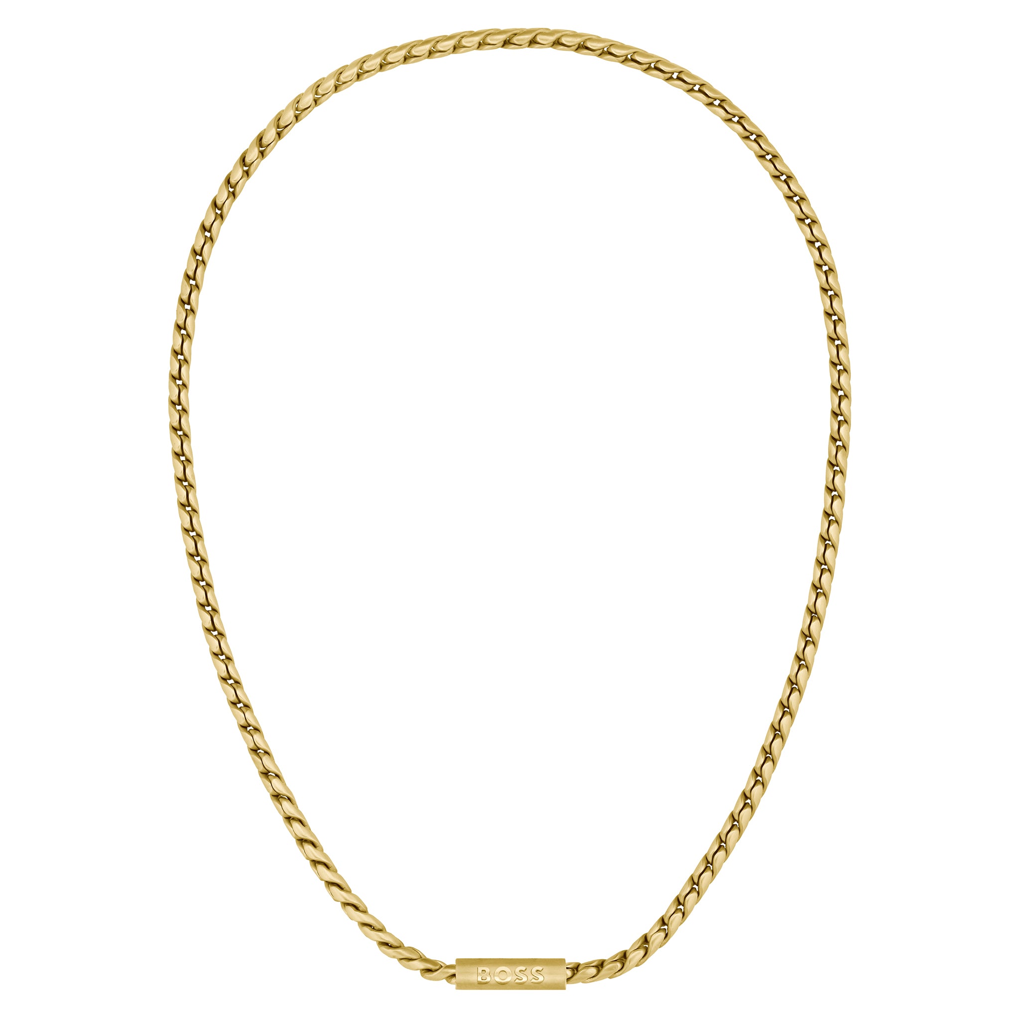Hugo Boss Jewellery Gold Steel Men's Chain Necklace - 1580694 - Image 2