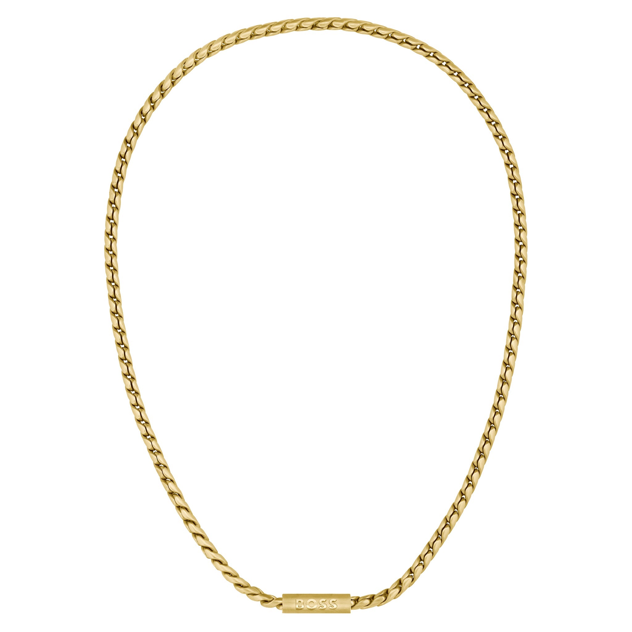 Hugo Boss Jewellery Gold Steel Men's Chain Necklace - 1580694