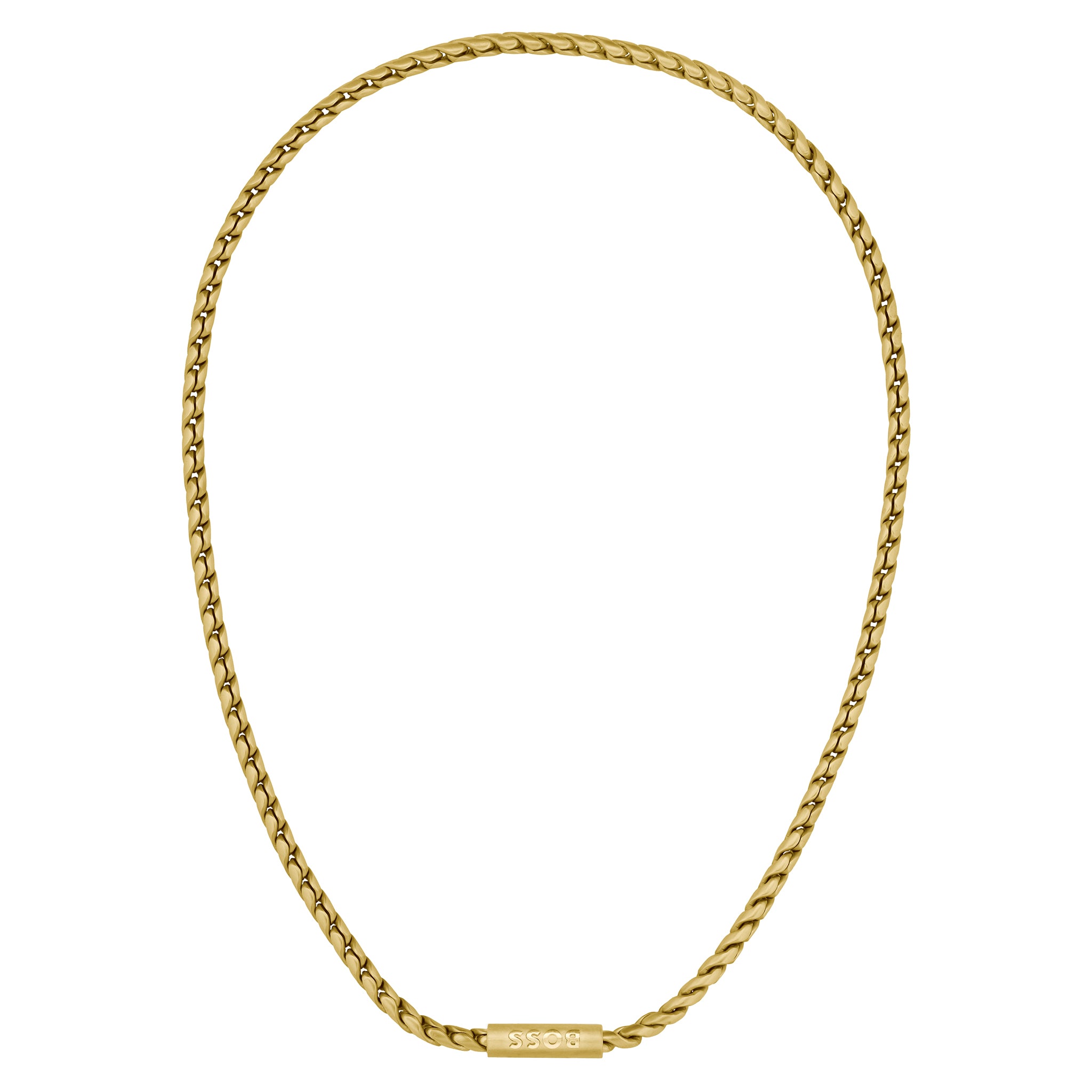 Hugo Boss Jewellery Gold Steel Men's Chain Necklace - 1580694 - Image 3