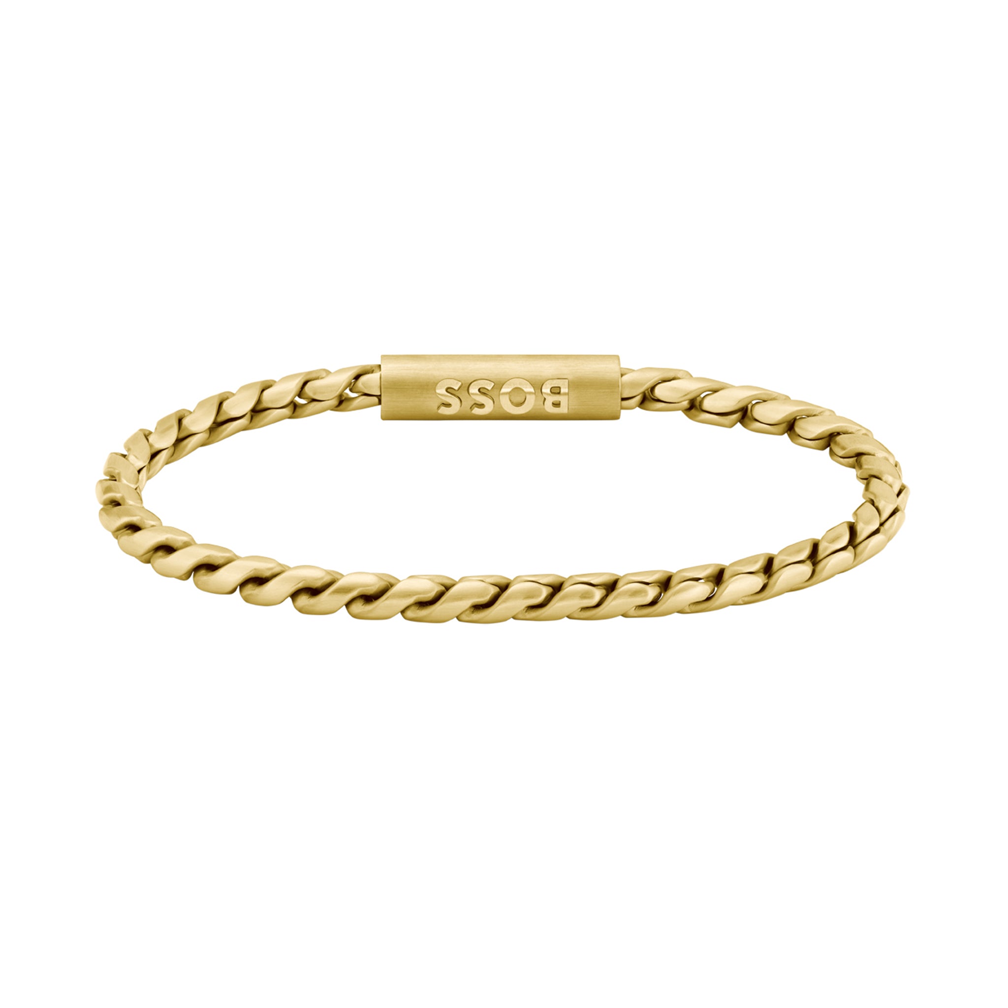 Hugo Boss Jewellery Gold Steel Men's Chain Bracelet - 1580696 - Image 3