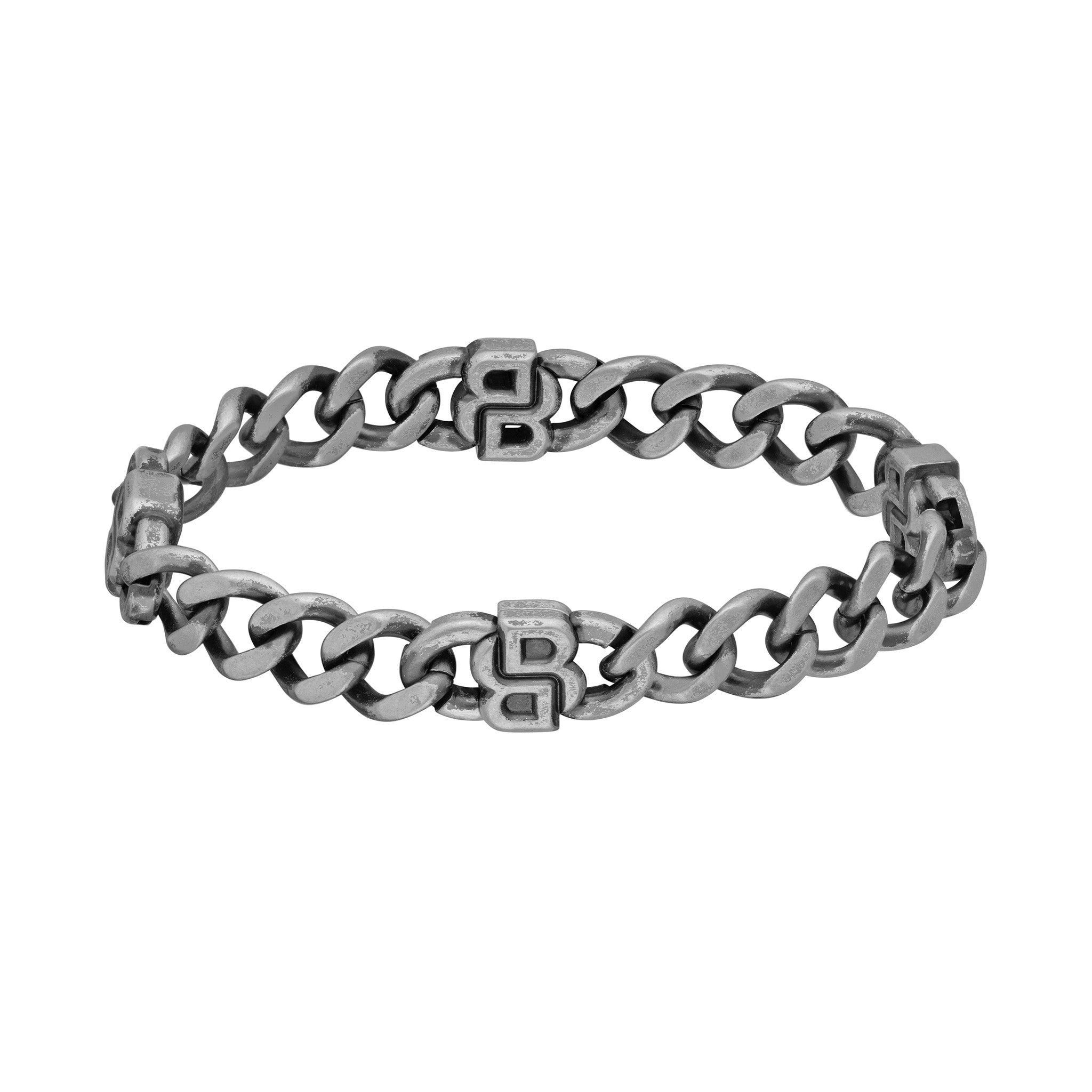 Hugo Boss Jewellery Galvanic Blackening with Tumbling on Stainless Steel Men's Bracelet - 1580742M - Image 3