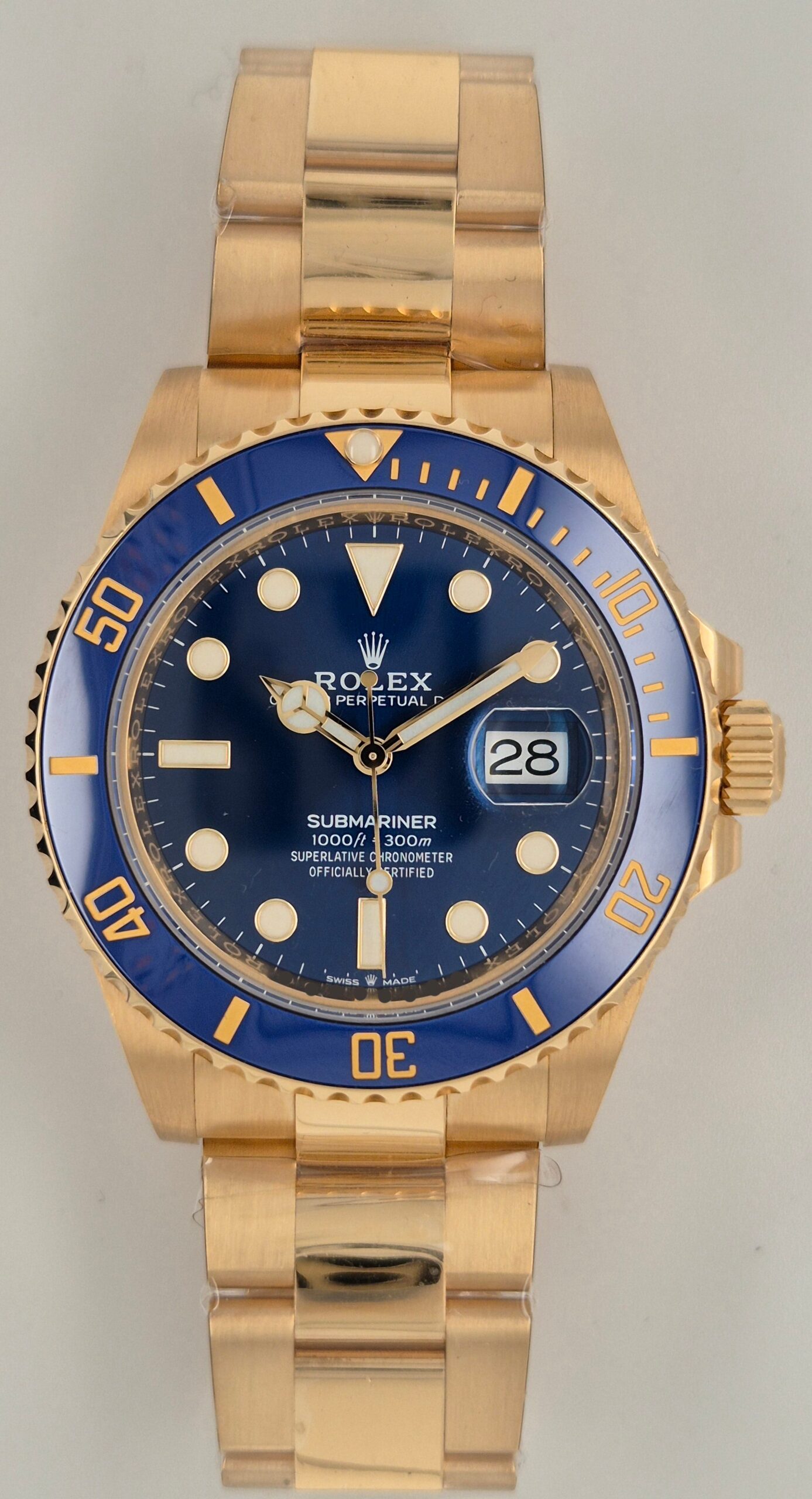 Rolex Submariner Date “Bluesy” 18ct Yellow Gold 126618LB | 2024 | 41mm