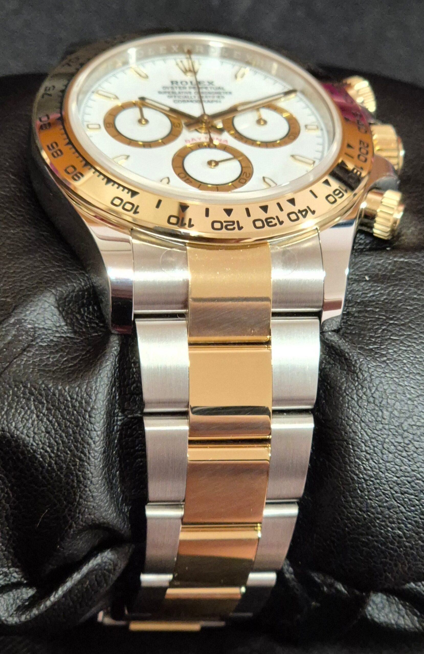Rolex Cosmograph Daytona Two Tone White with Gold Index Dial 126503 | 2025 | 40mm - Image 4