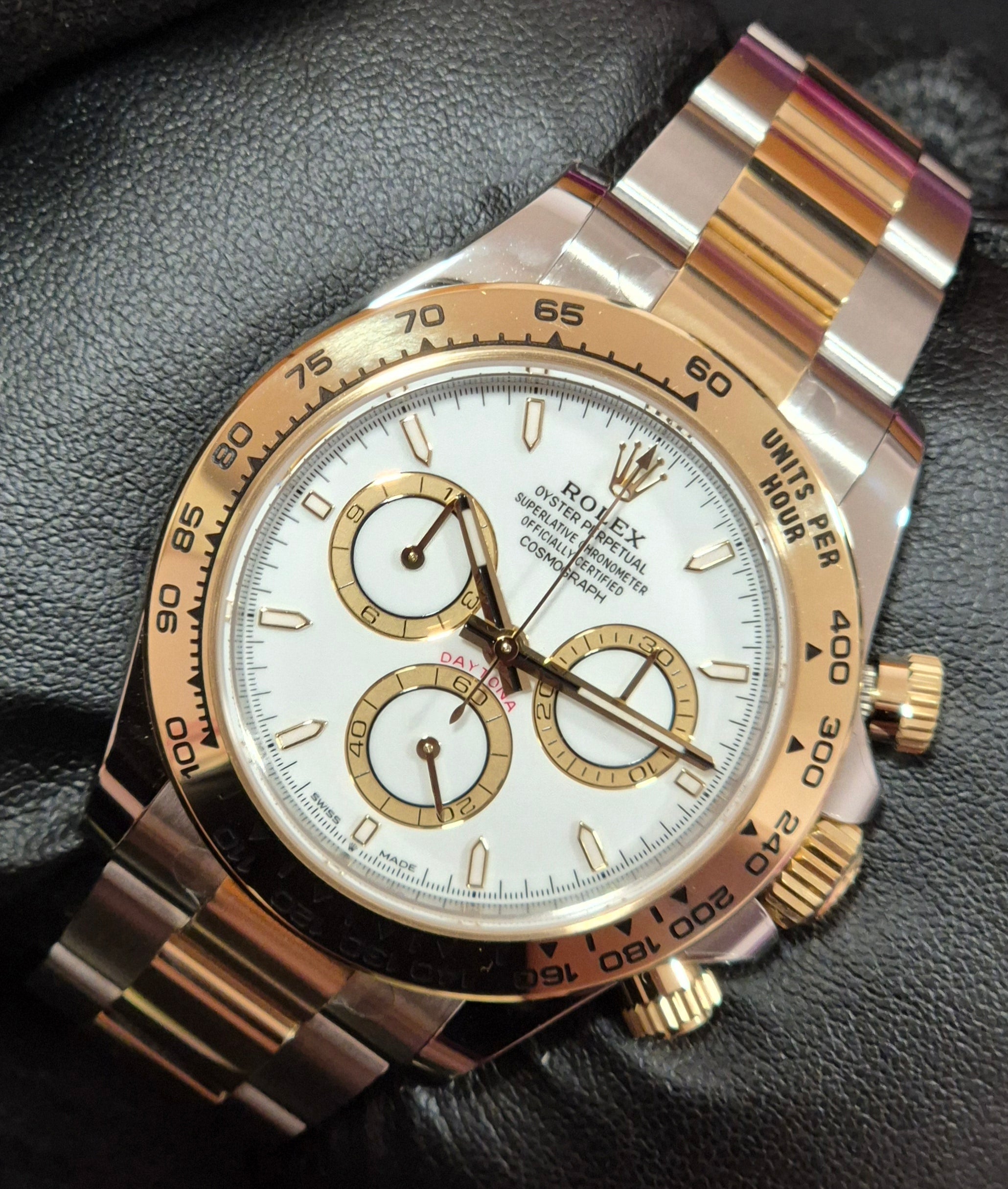 Rolex Cosmograph Daytona Two Tone White with Gold Index Dial 126503 | 2025 | 40mm - Image 2