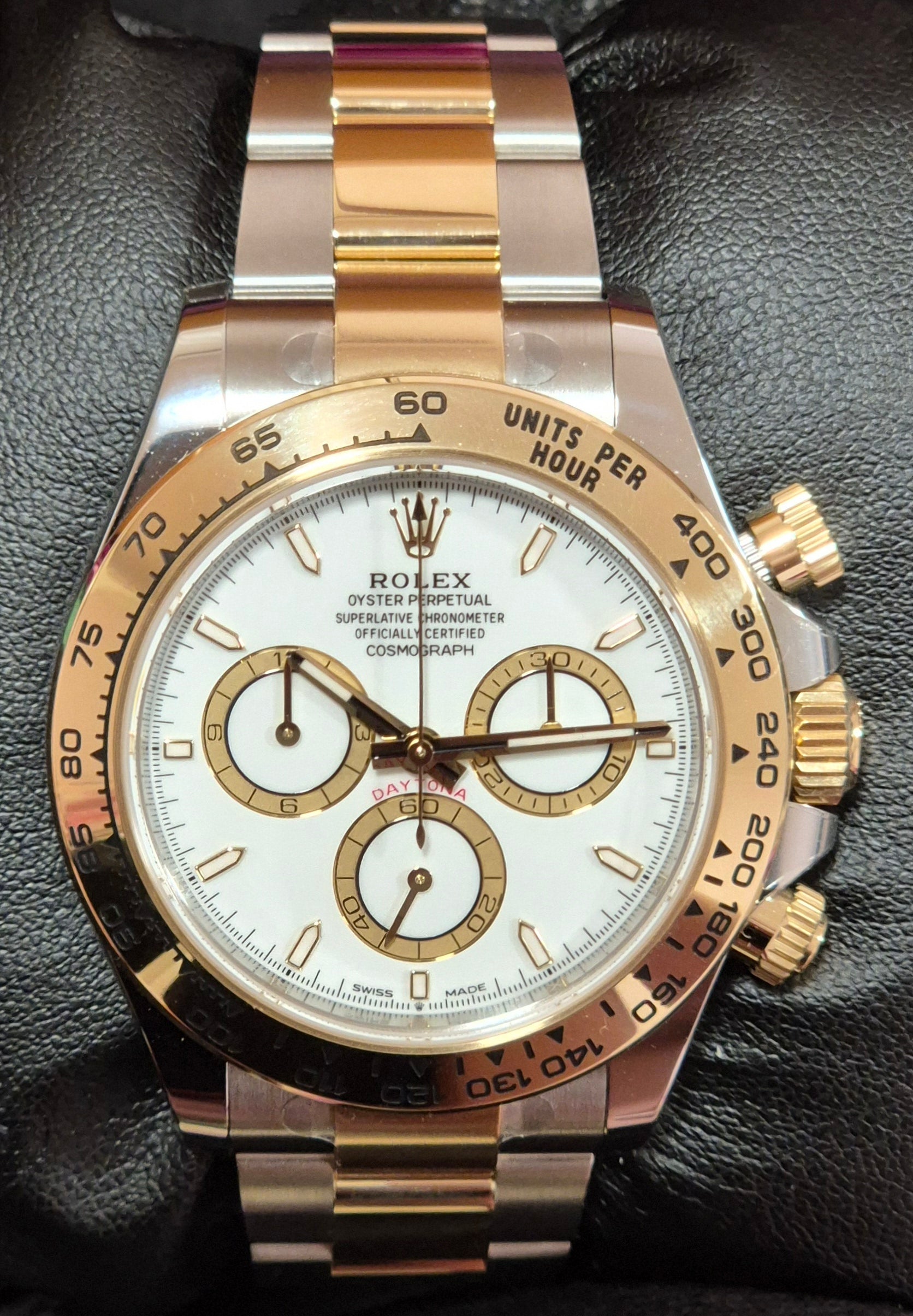 Rolex Cosmograph Daytona Two Tone White with Gold Index Dial 126503 | 2025 | 40mm