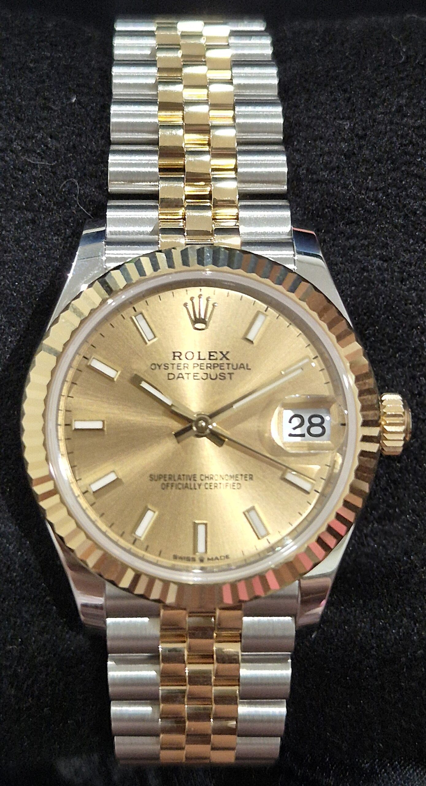 Rolex Datejust 31 Two Tone Champagne 'Sticks' Dial Jubilee 278273 | 2025 | 31mm