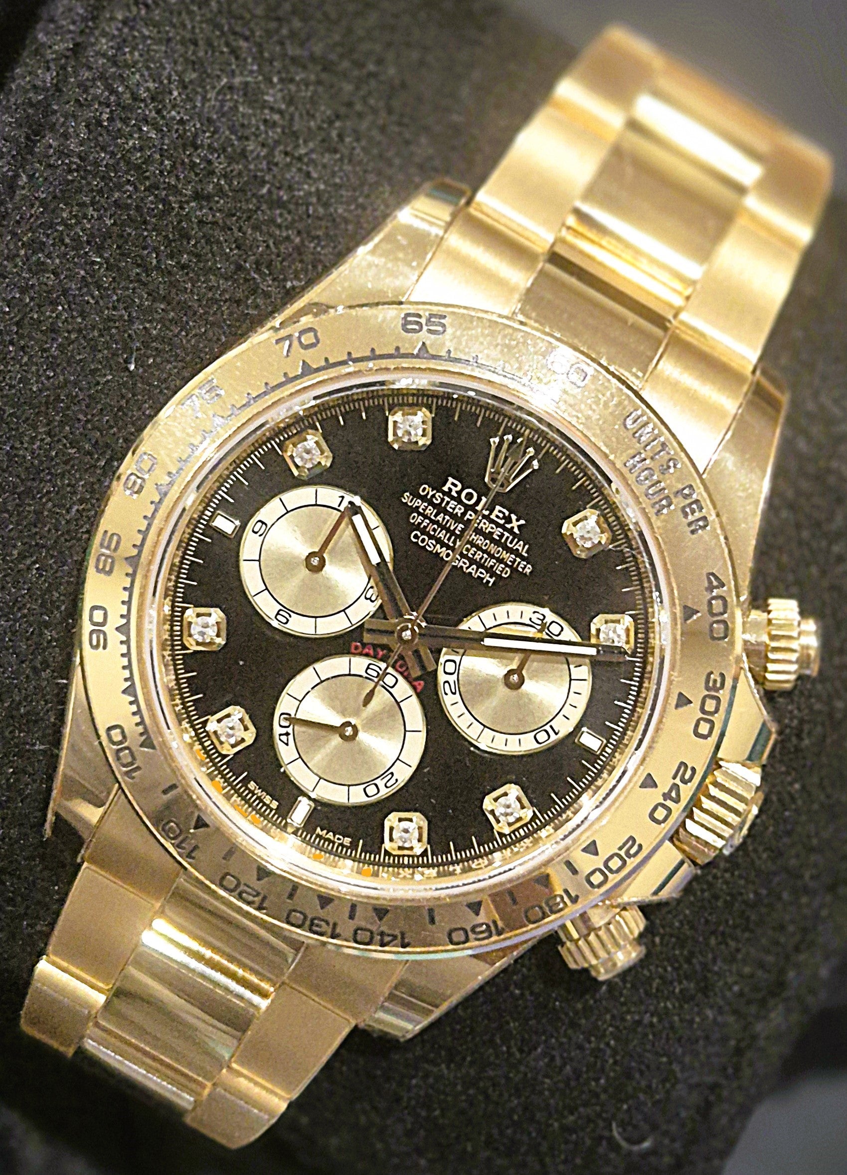 Rolex Cosmograph Daytona Yellow Gold Black Diamond Dial 126508 | 2023 | 40mm - Image 2