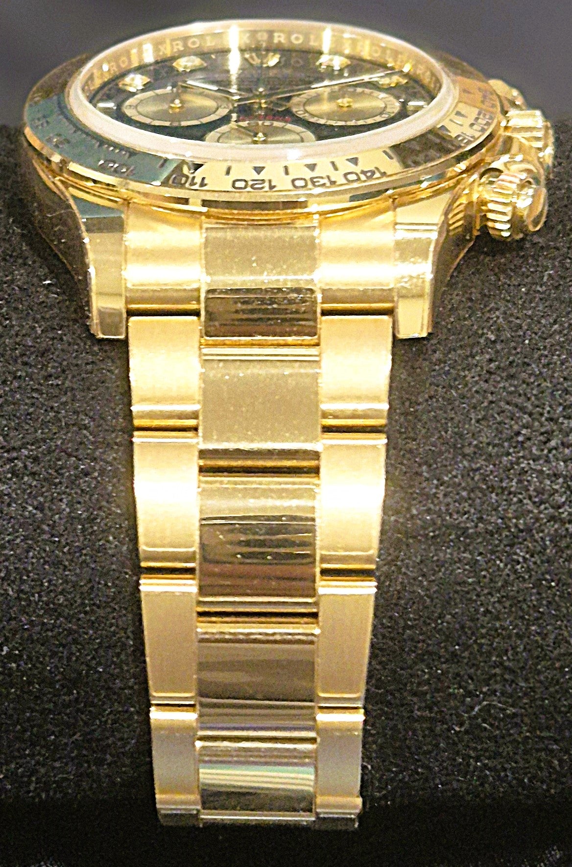 Rolex Cosmograph Daytona Yellow Gold Black Diamond Dial 126508 | 2023 | 40mm - Image 4