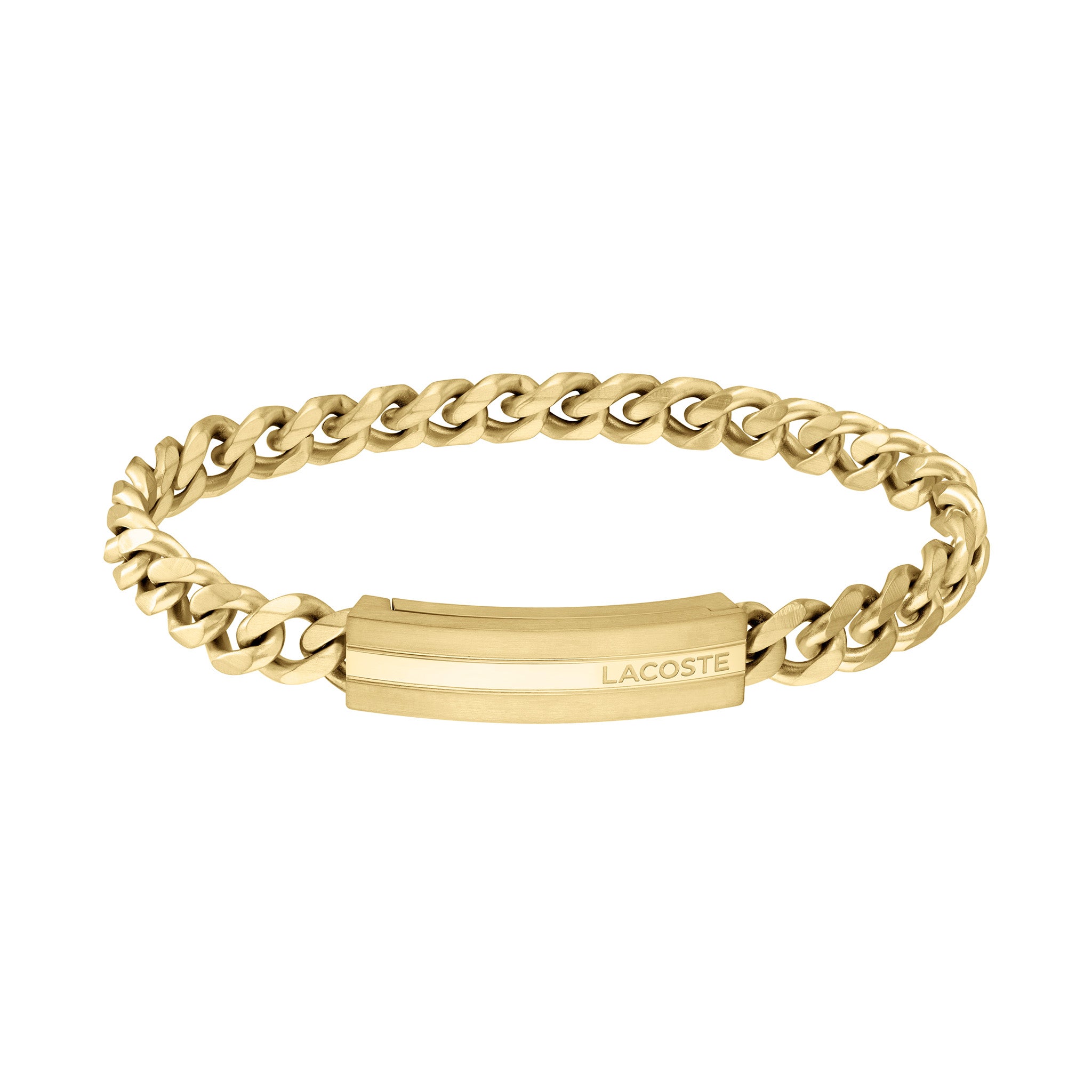 Lacoste Jewellery Gold Steel Men's Chain Bracelet - 2040092 - Image 2