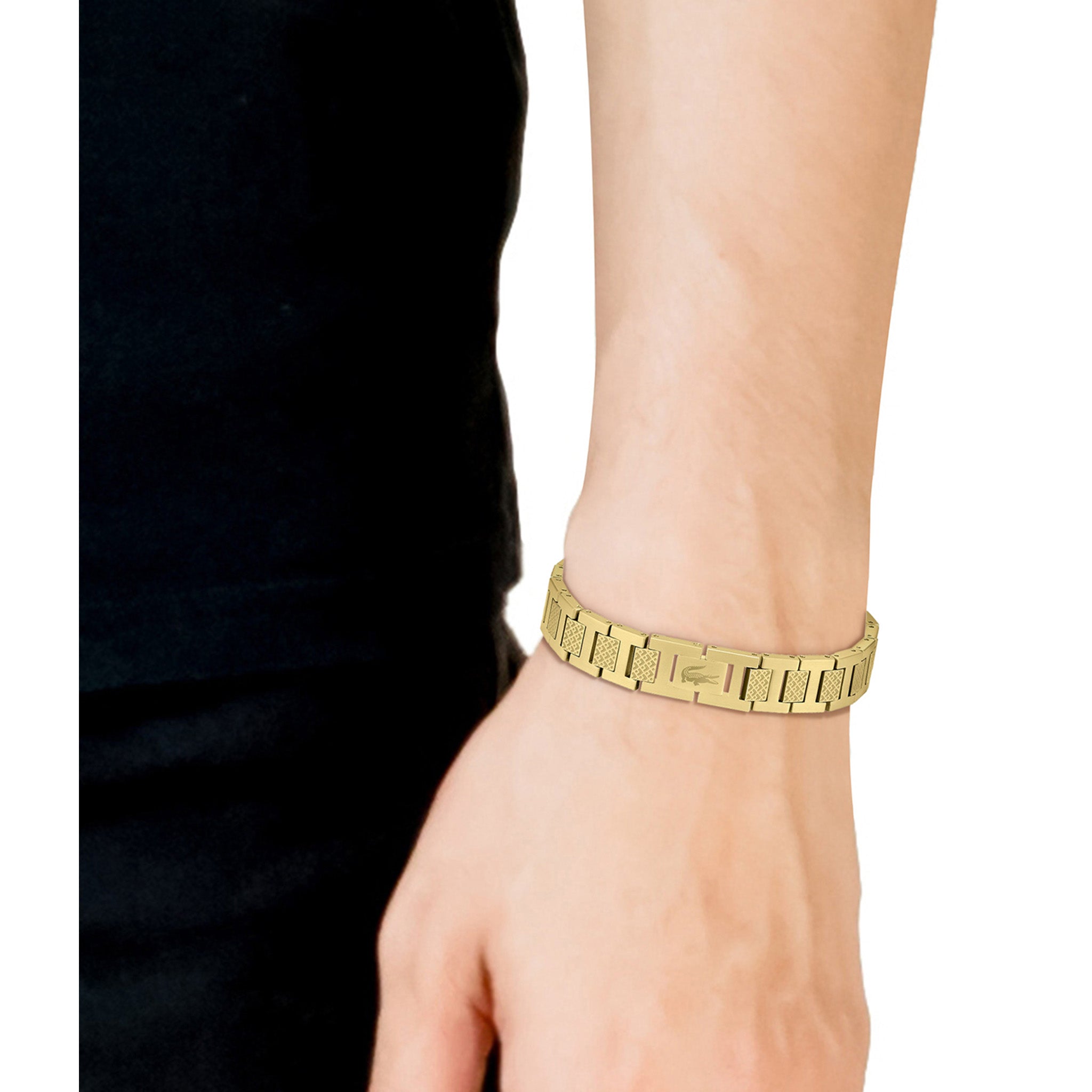 Lacoste Jewellery Gold Steel Men's Link Bracelet - 2040120 - Image 3