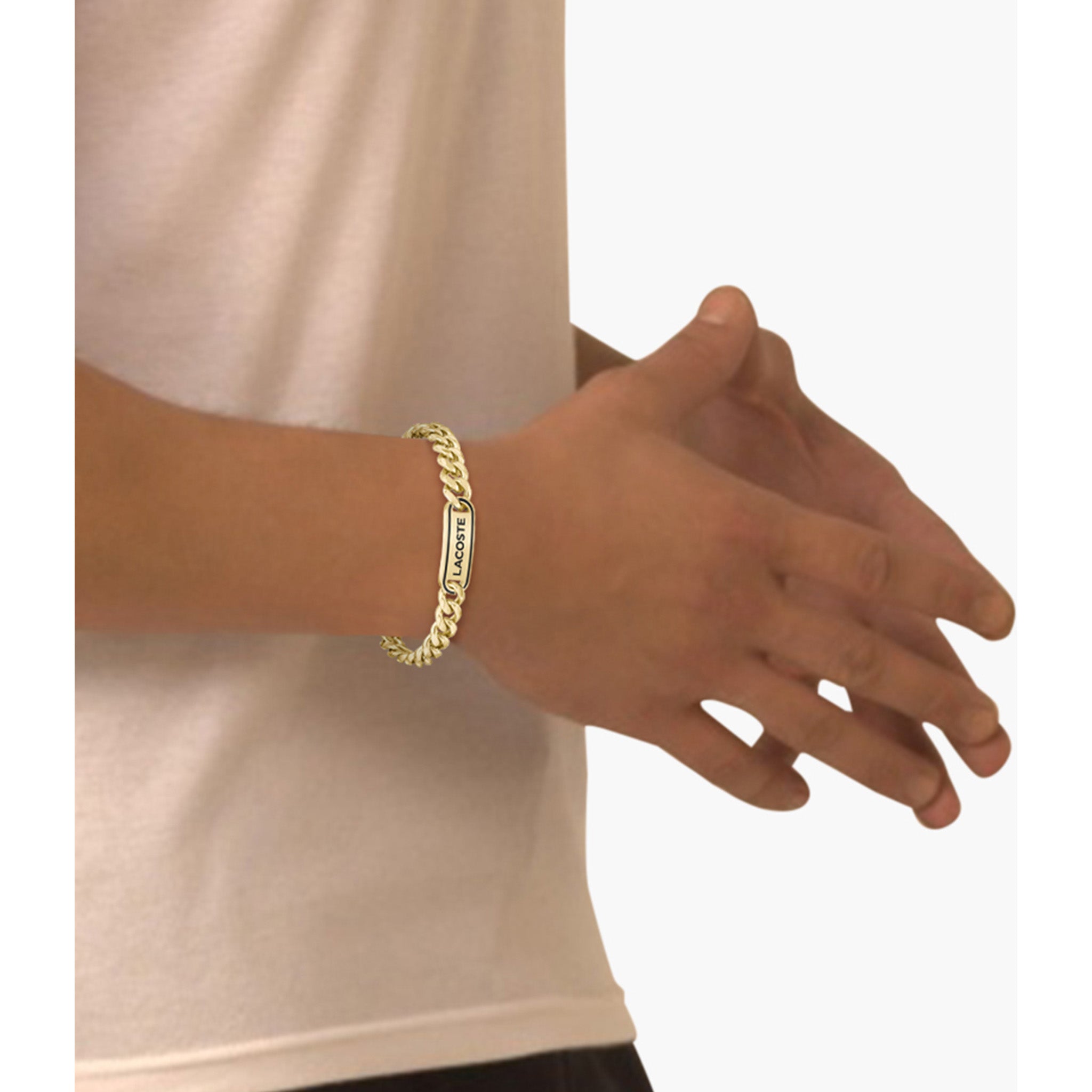 Lacoste Jewellery Gold Steel Men's Chain Bracelet - 2040225 - Image 3