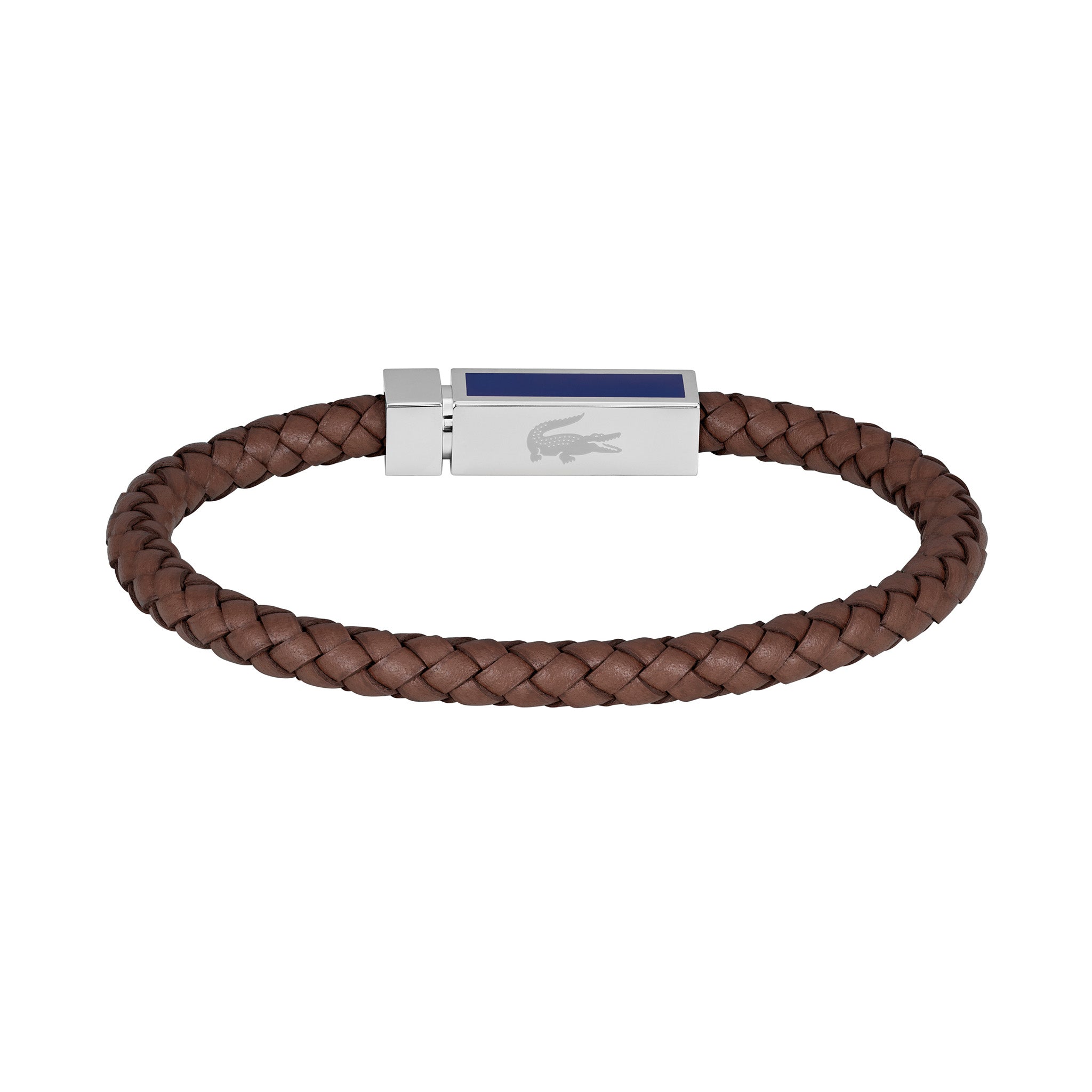 Lacoste Jewellery Stainless Steel & Brown Leather Men's Leather Bracelet - 2040450 - Image 3