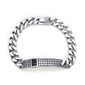 Giorgio Milano Jewellery Stainless Steel & Crystals Men's Bracelet - 2057ST
