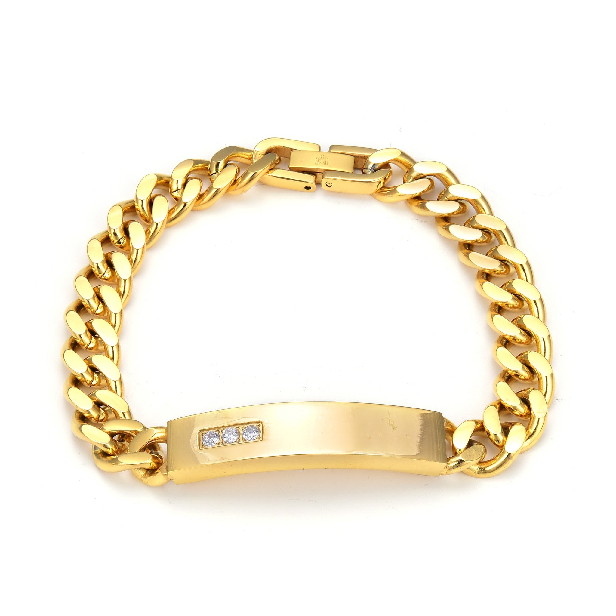 Giorgio Milano Jewellery Stainless Steel & Crystals Men's Bracelet - 2060SG