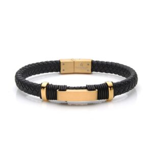 Giorgio Milano Jewellery Stainless Steel & Leather Men's Bracelet - 2086SG2
