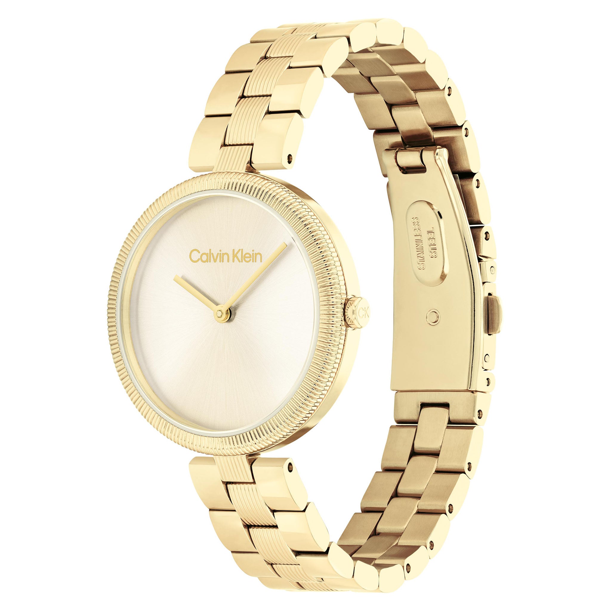 Calvin Klein Gold Steel Light Champagne Dial Women's Watch - 25100014 - Image 3