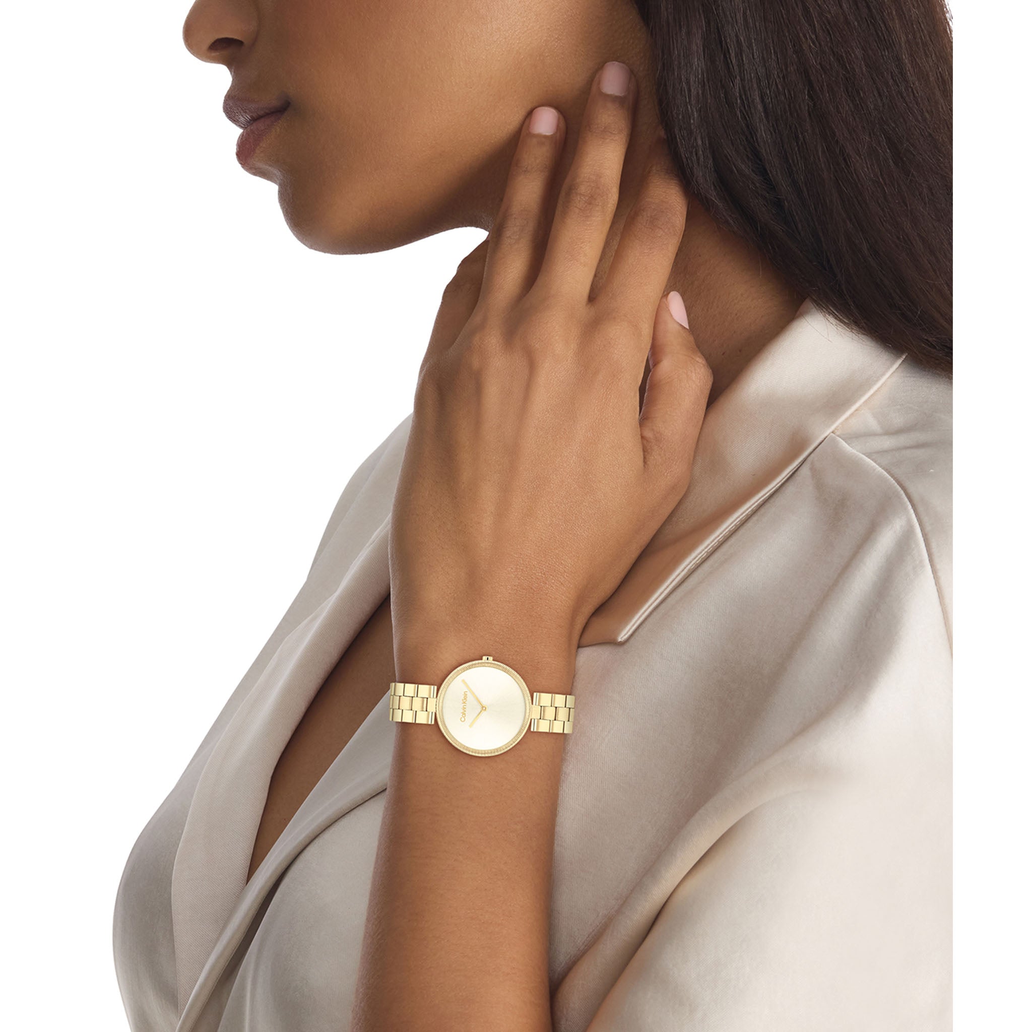 Calvin Klein Gold Steel Light Champagne Dial Women's Watch - 25100014 - Image 5