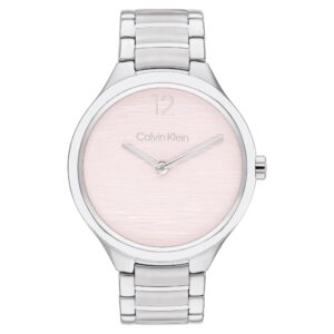 Calvin Klein Stainless Steel Blush Dial Women's Watch - 25100047