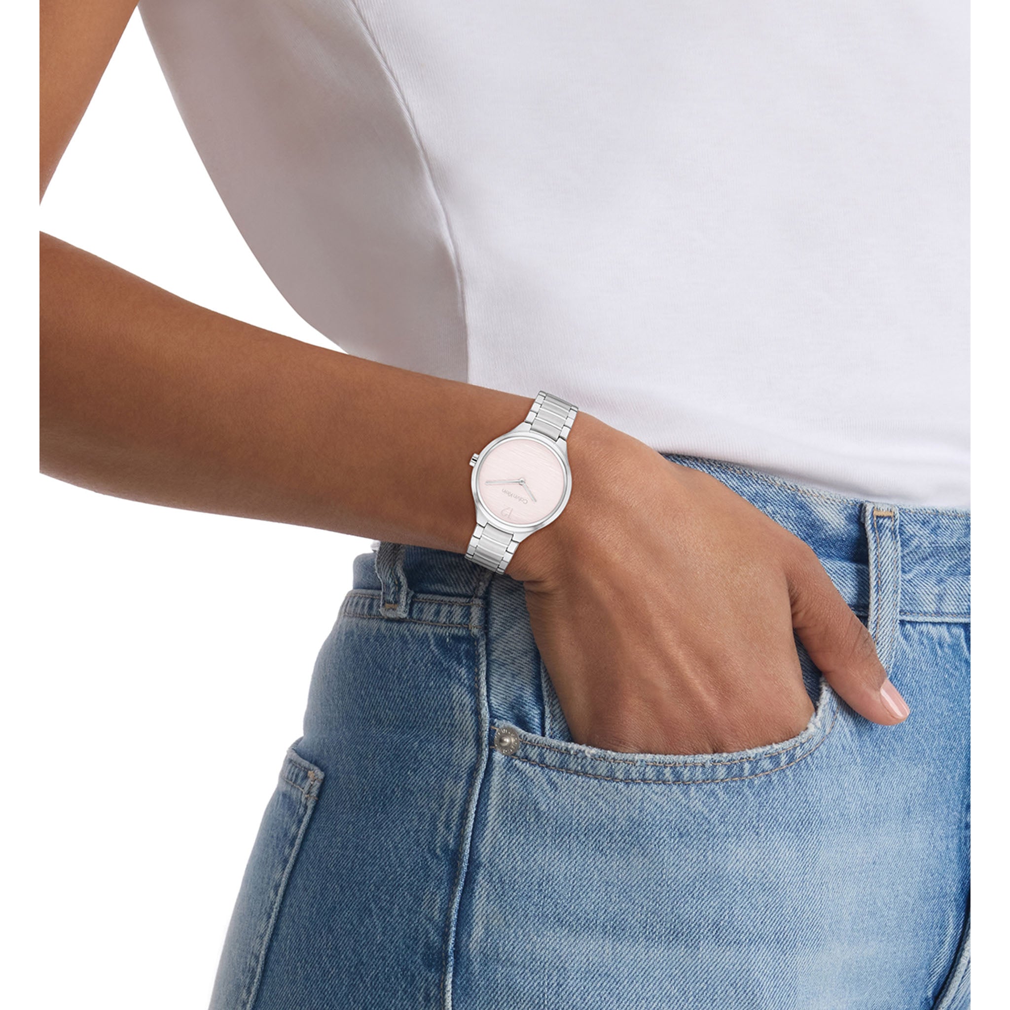 Calvin Klein Stainless Steel Blush Dial Women's Watch - 25100047 - Image 5