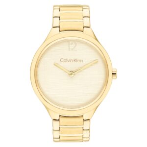 Calvin Klein Gold Steel Light Gold Dial Women's Watch - 25100048
