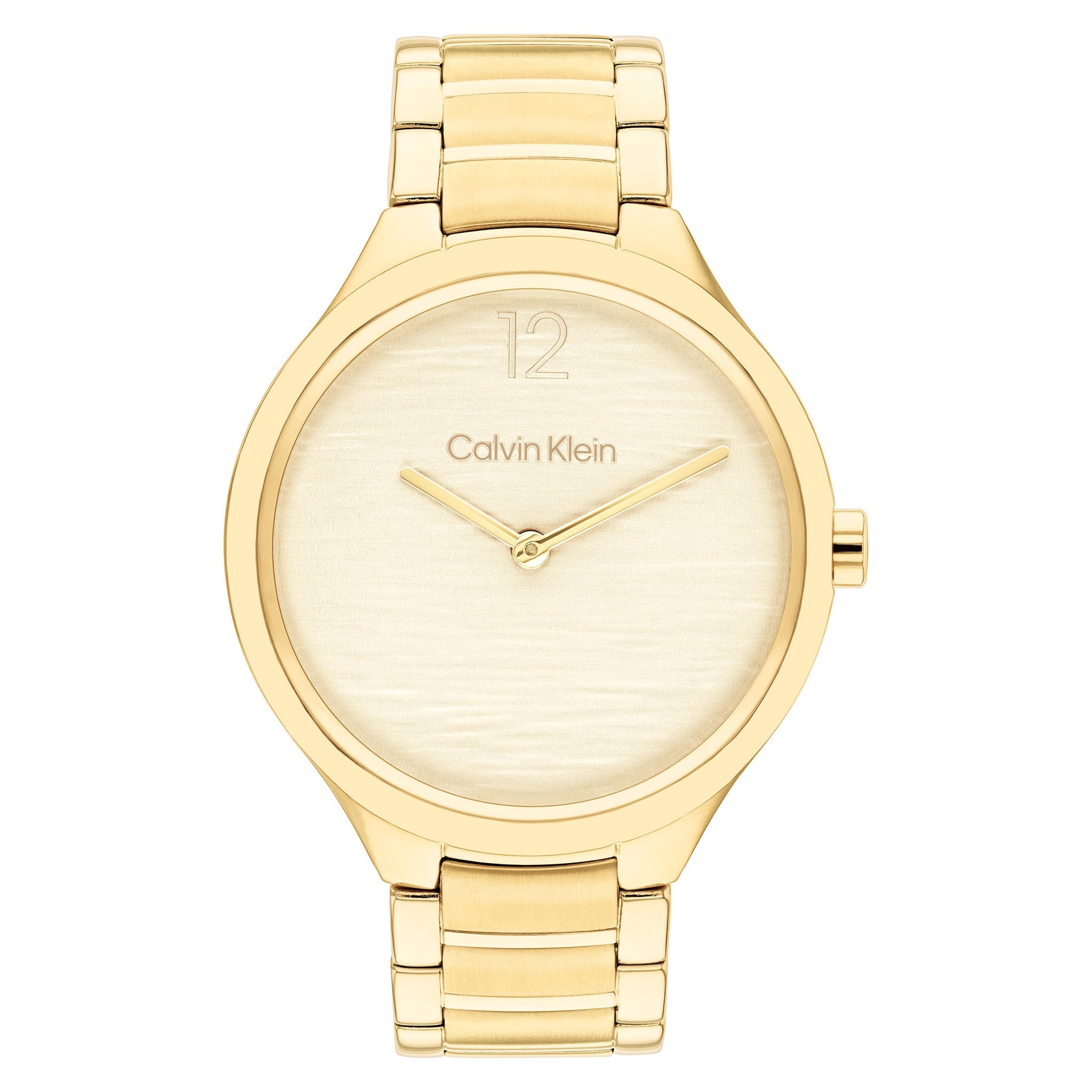 Calvin Klein Gold Steel Light Gold Dial Women's Watch - 25100048