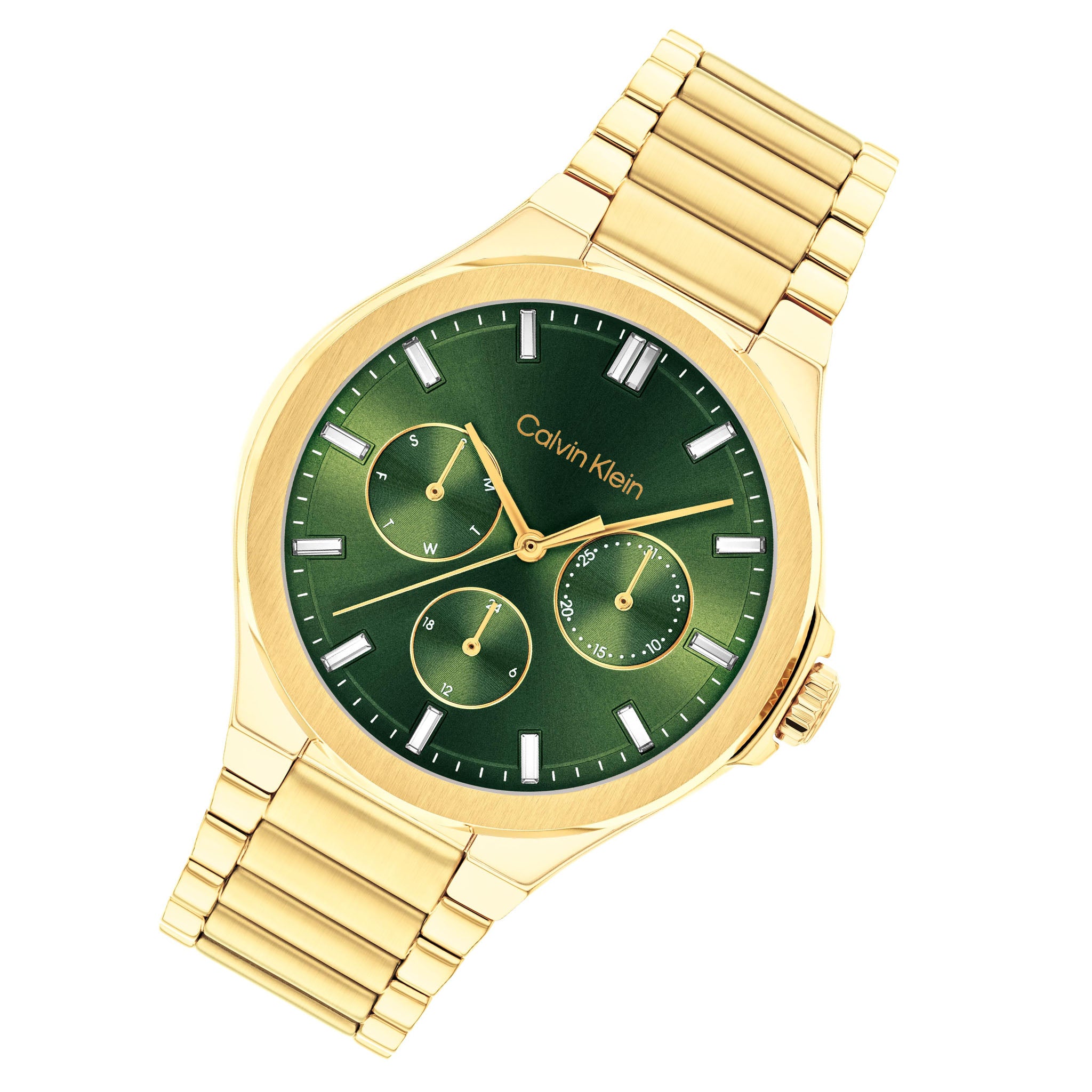 Calvin Klein Gold Steel Green Dial Multi-function Women's Watch - 25100053 - Image 2