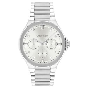 Calvin Klein Stainless Steel White Dial Multi-function Women's Watch - 25100054