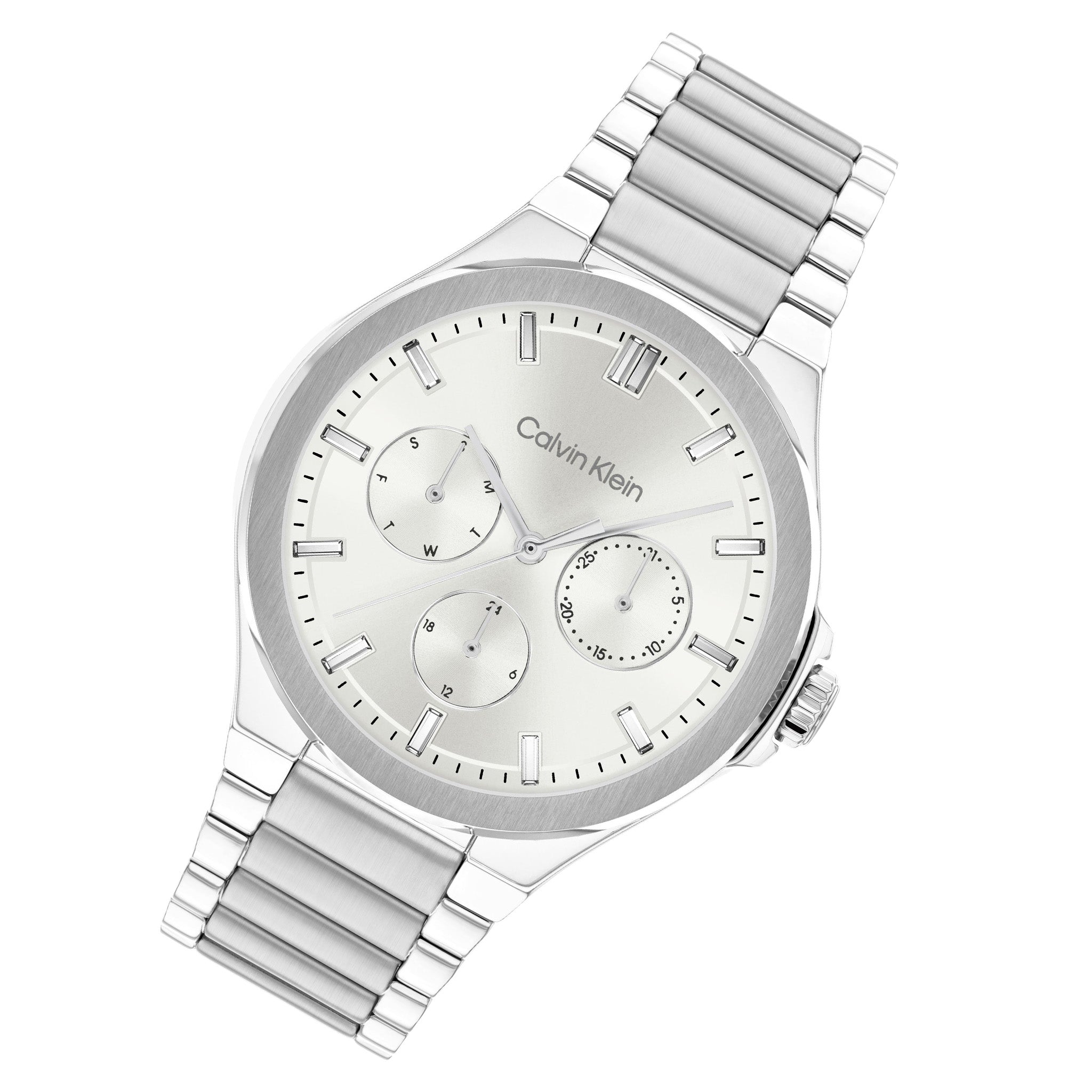 Calvin Klein Stainless Steel White Dial Multi-function Women's Watch - 25100054 - Image 2