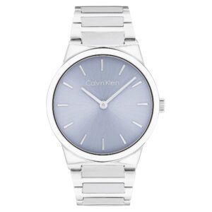 Calvin Klein Stainless Steel Light Blue Dial Women's Watch - 25100081