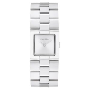 Calvin Klein Stainless Steel Silver White Dial Women's Watch - 25100088