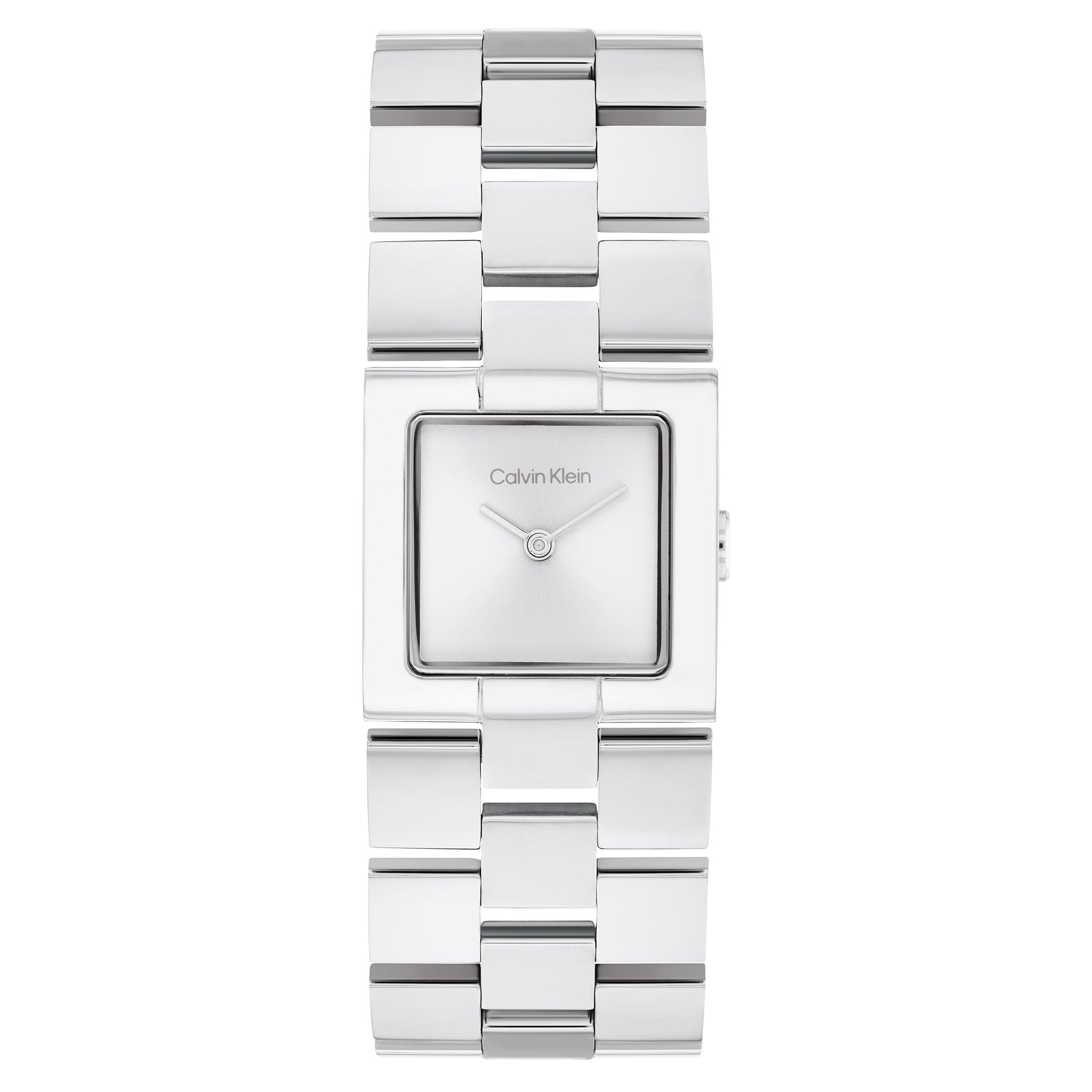 Calvin Klein Stainless Steel Silver White Dial Women's Watch - 25100088