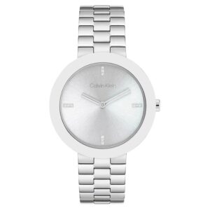 Calvin Klein Stainless Steel Silver Dial Women's Watch - 25100093